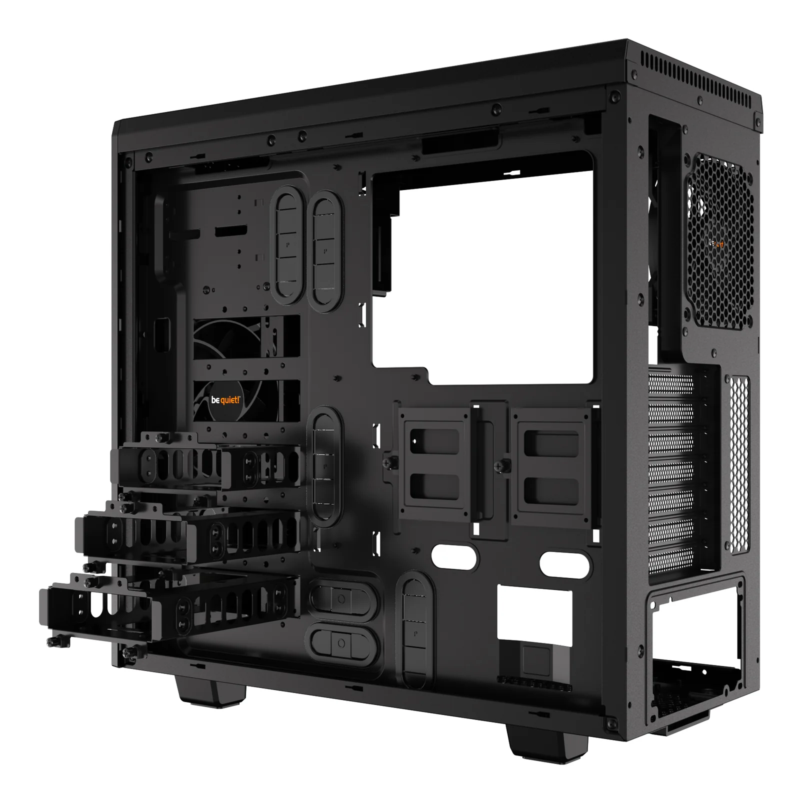 be quiet! Pure Base 600 Noir | Boîtier PC vitré, Mini ITX / Micro ATX / ATX,1 ventilateur Pure Wings 2 120 mm, 1 ventilateur Pure Wings 2 140 mm