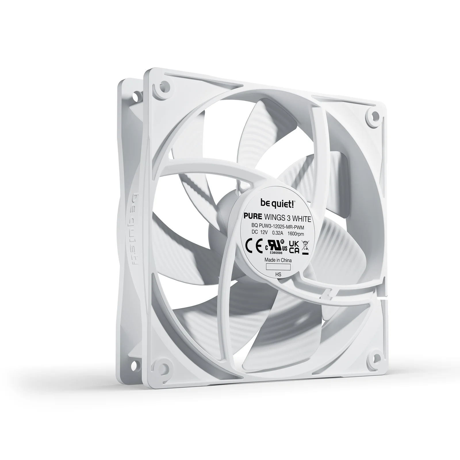 be quiet! Pure Wings 3 120 mm PWM | Ventilateur PC White
