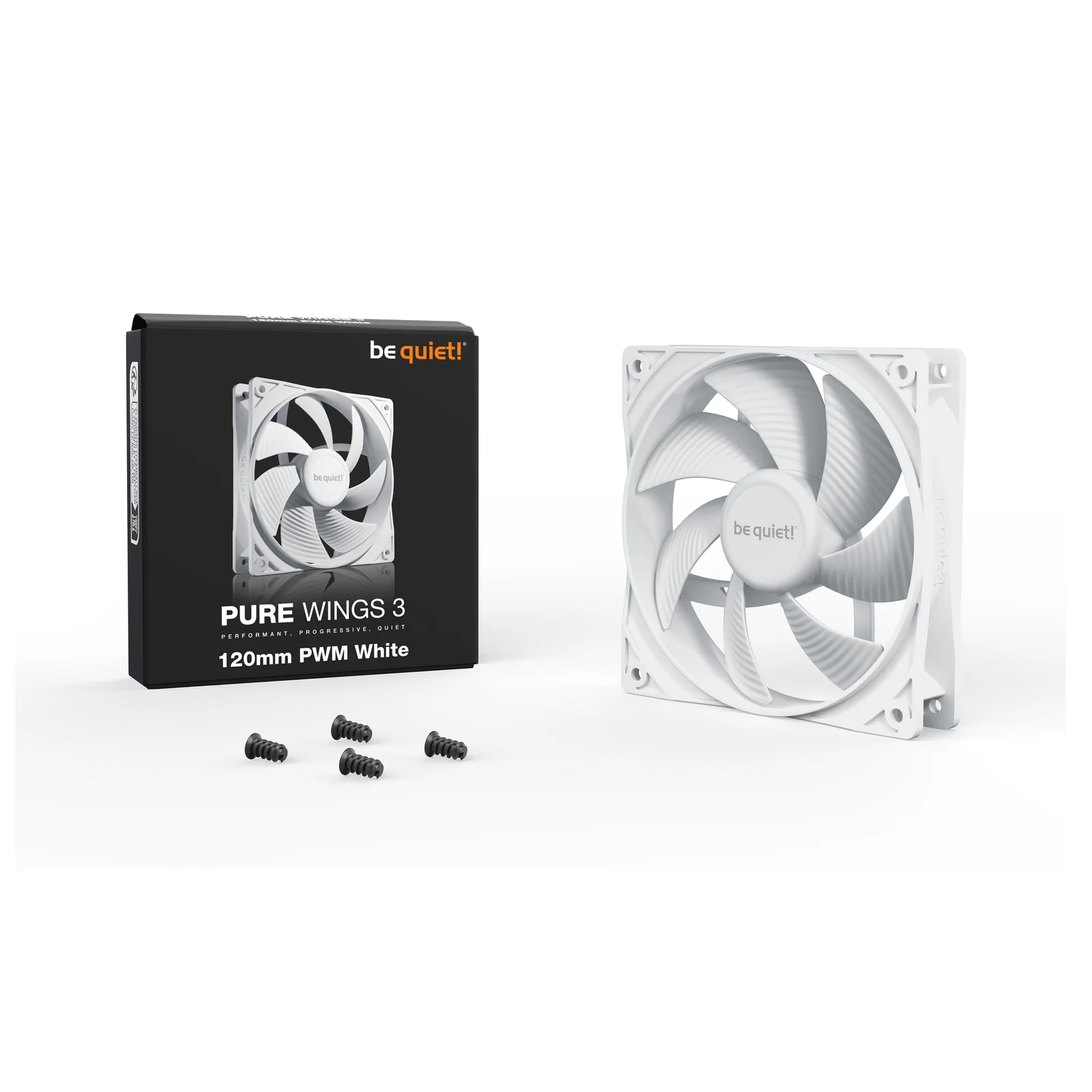 be quiet! Pure Wings 3 120 mm PWM | Ventilateur PC White
