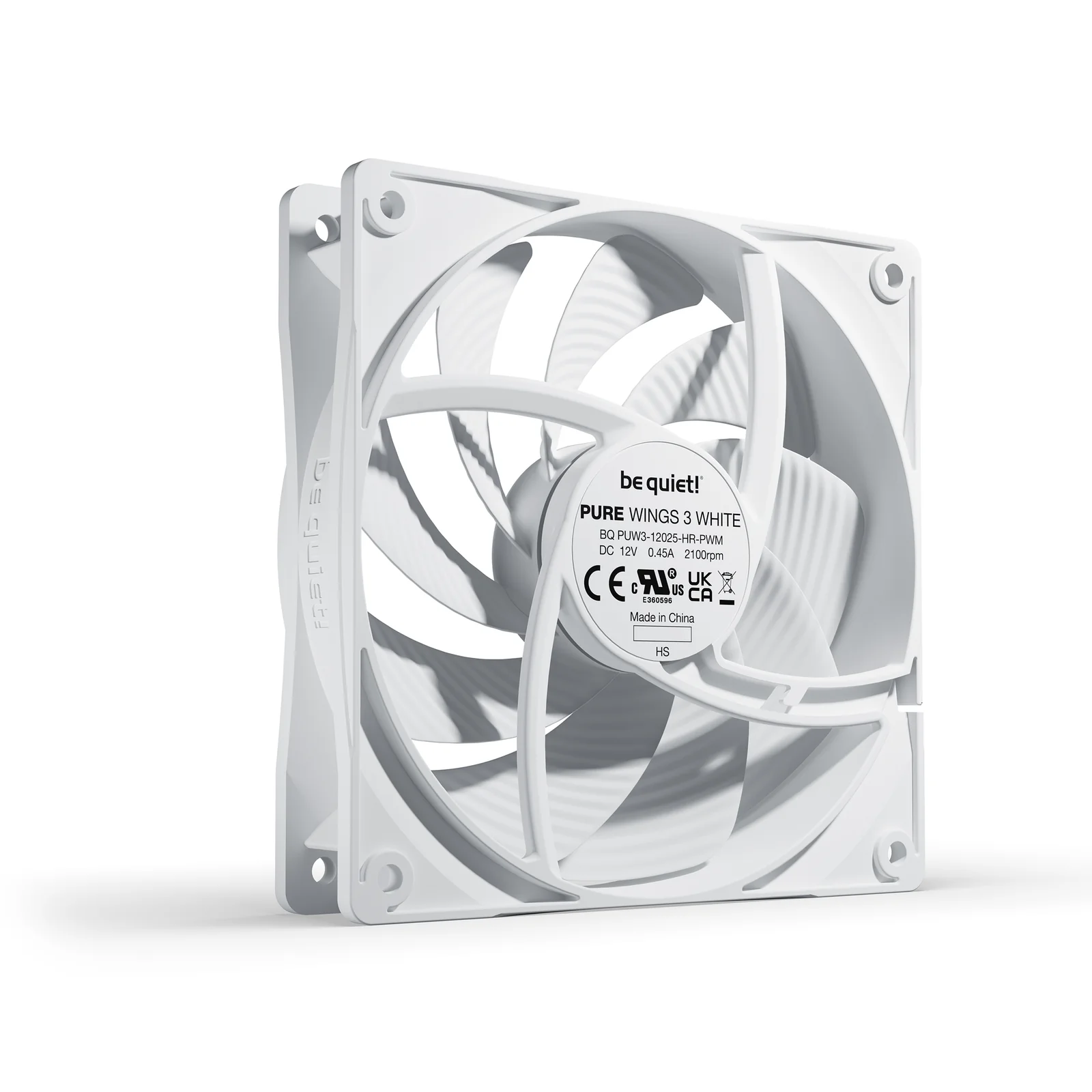 be quiet! Pure Wings 3 120 mm PWM | Ventilateur PC White high-speed