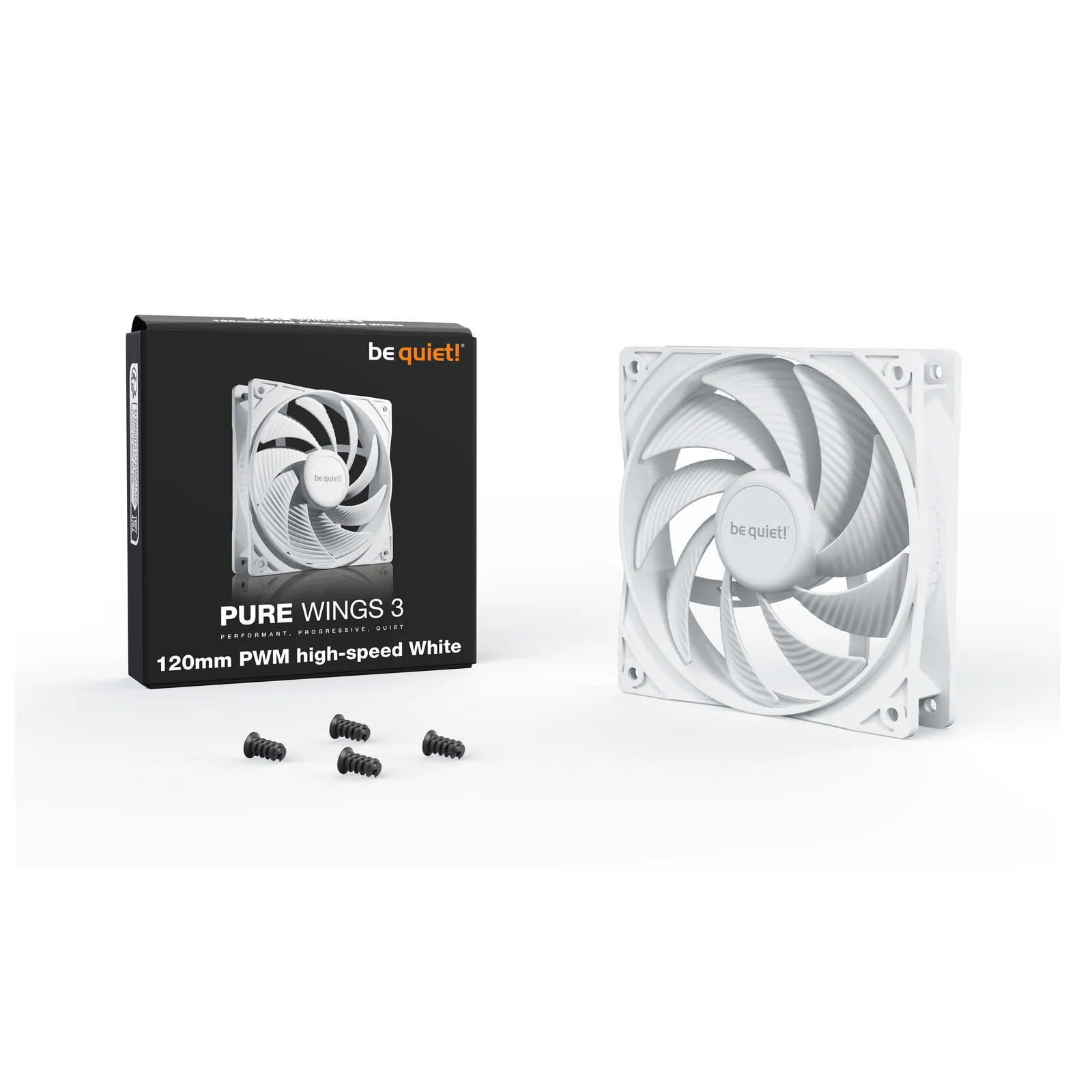 be quiet! Pure Wings 3 120 mm PWM | Ventilateur PC White high-speed