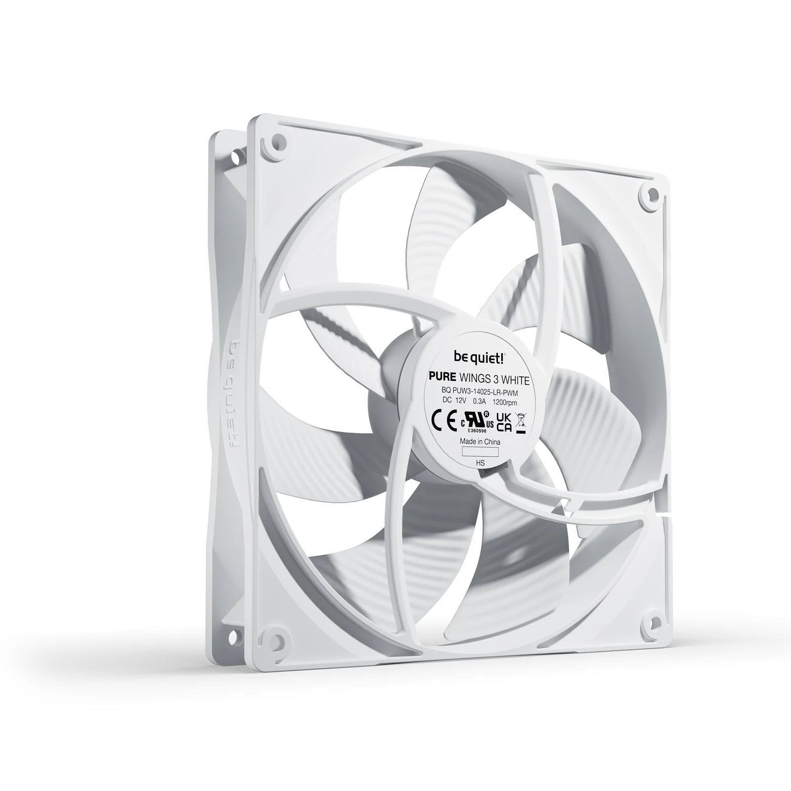 be quiet! Pure Wings 3 140 mm PWM | Ventilateur PC White
