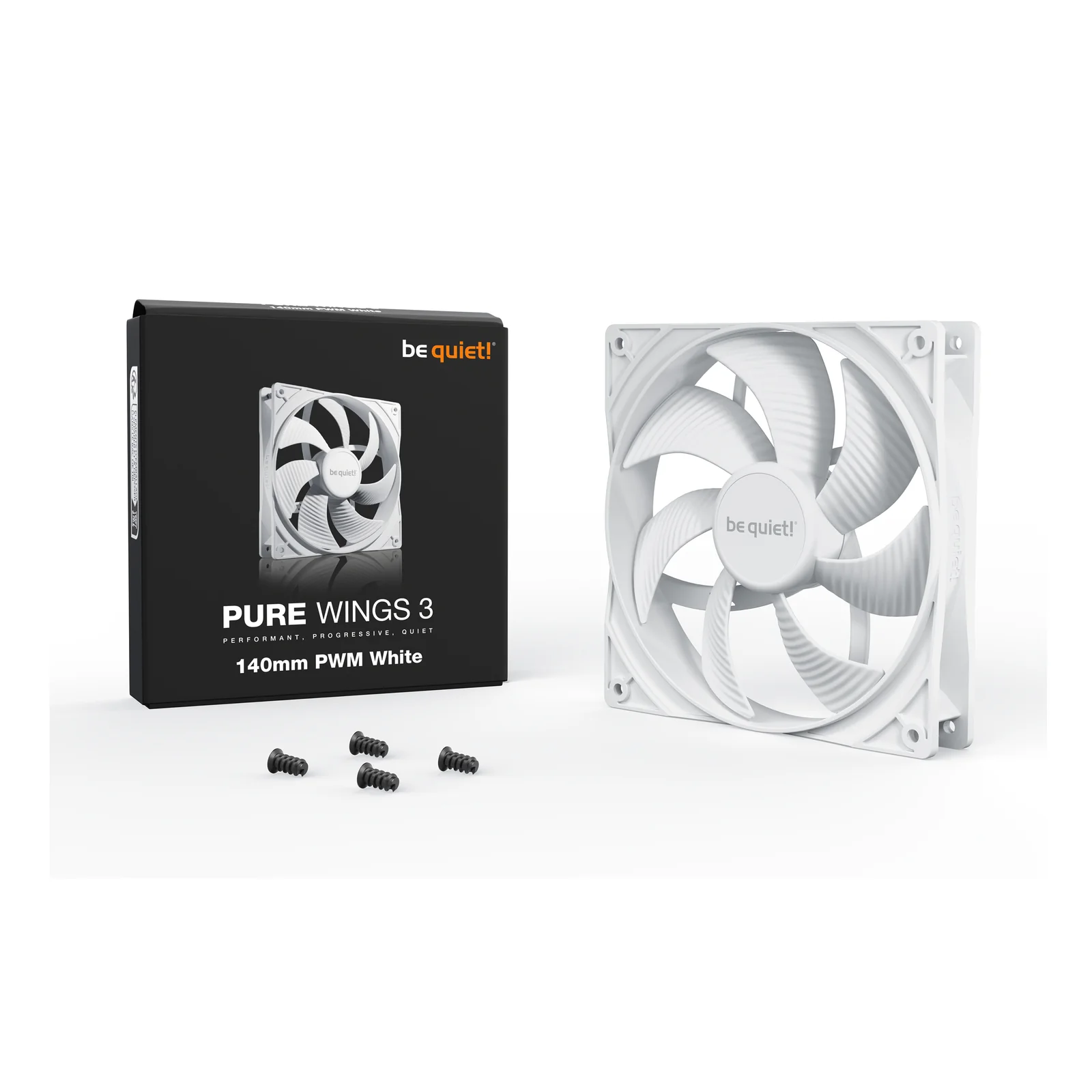 be quiet! Pure Wings 3 140 mm PWM | Ventilateur PC White