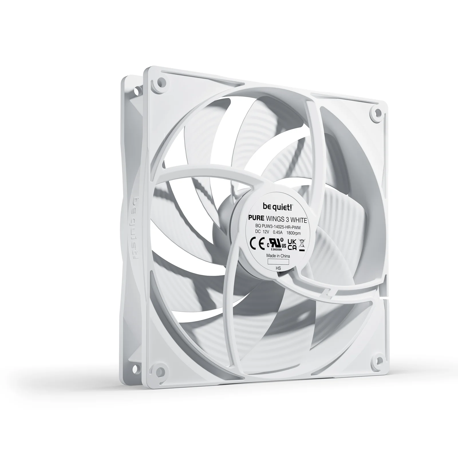 be quiet! Pure Wings 3 140 mm PWM | Ventilateur PC White high-speed