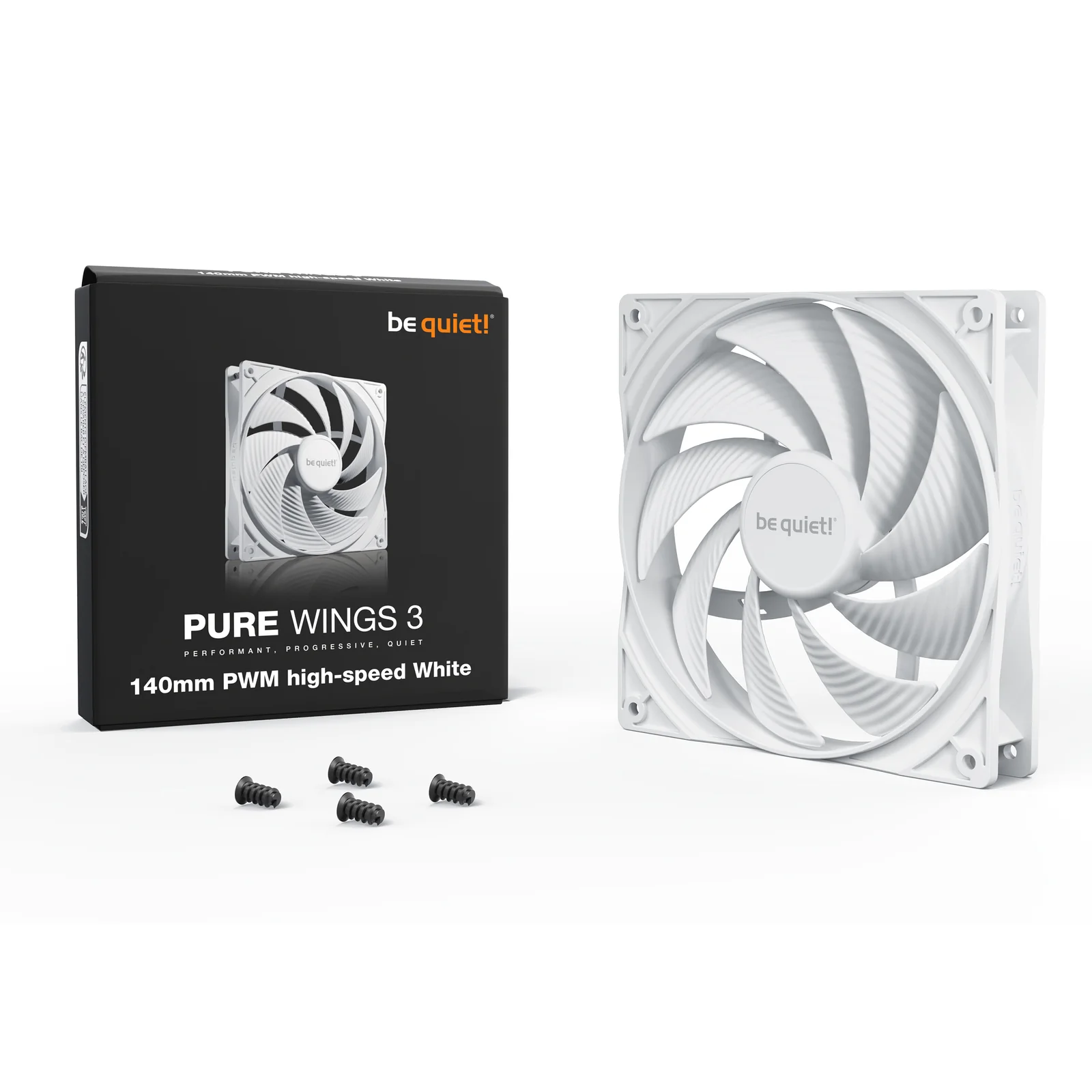 be quiet! Pure Wings 3 140 mm PWM | Ventilateur PC White high-speed