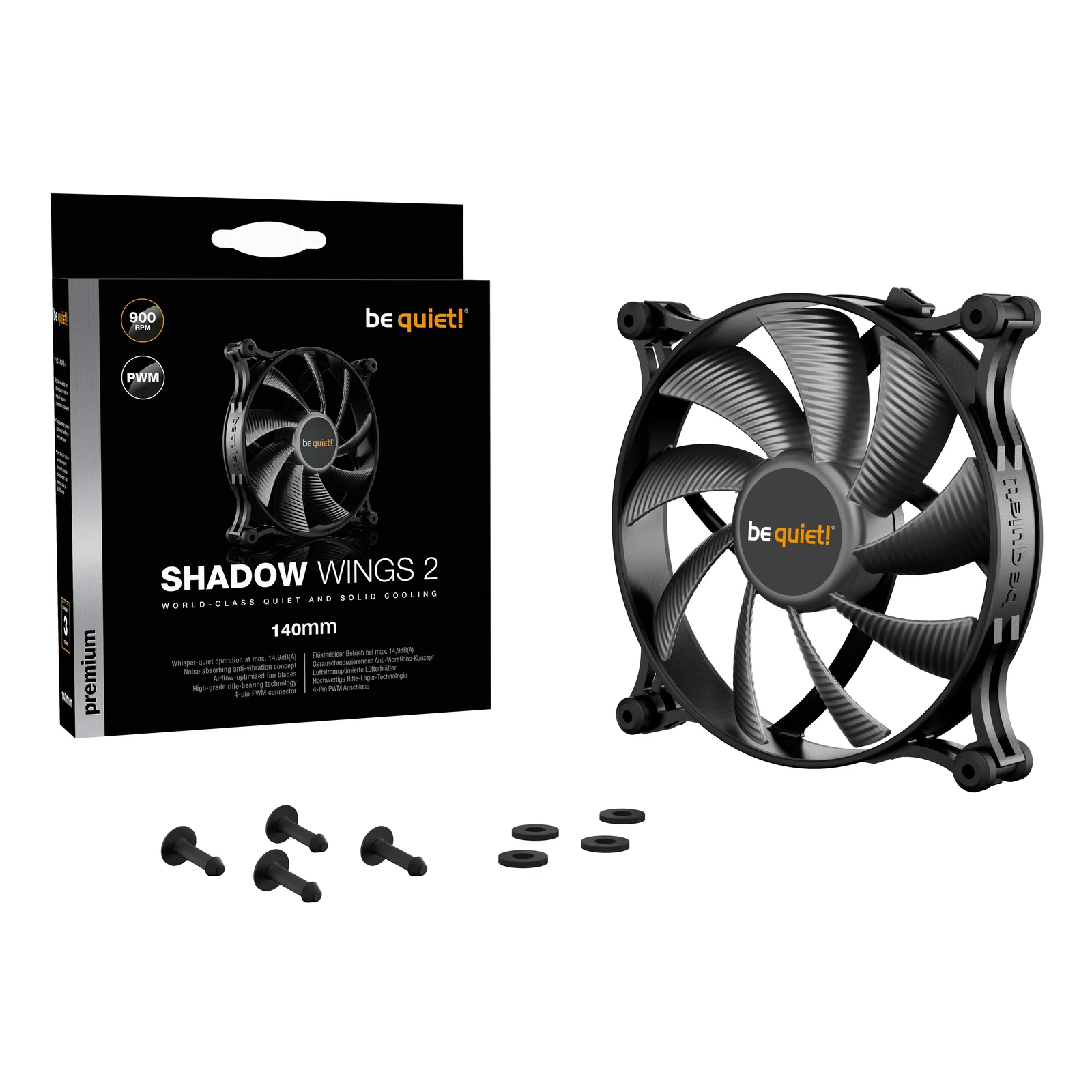 be quiet! Shadow Wings 2 140 mm PWM | Ventilateur PC