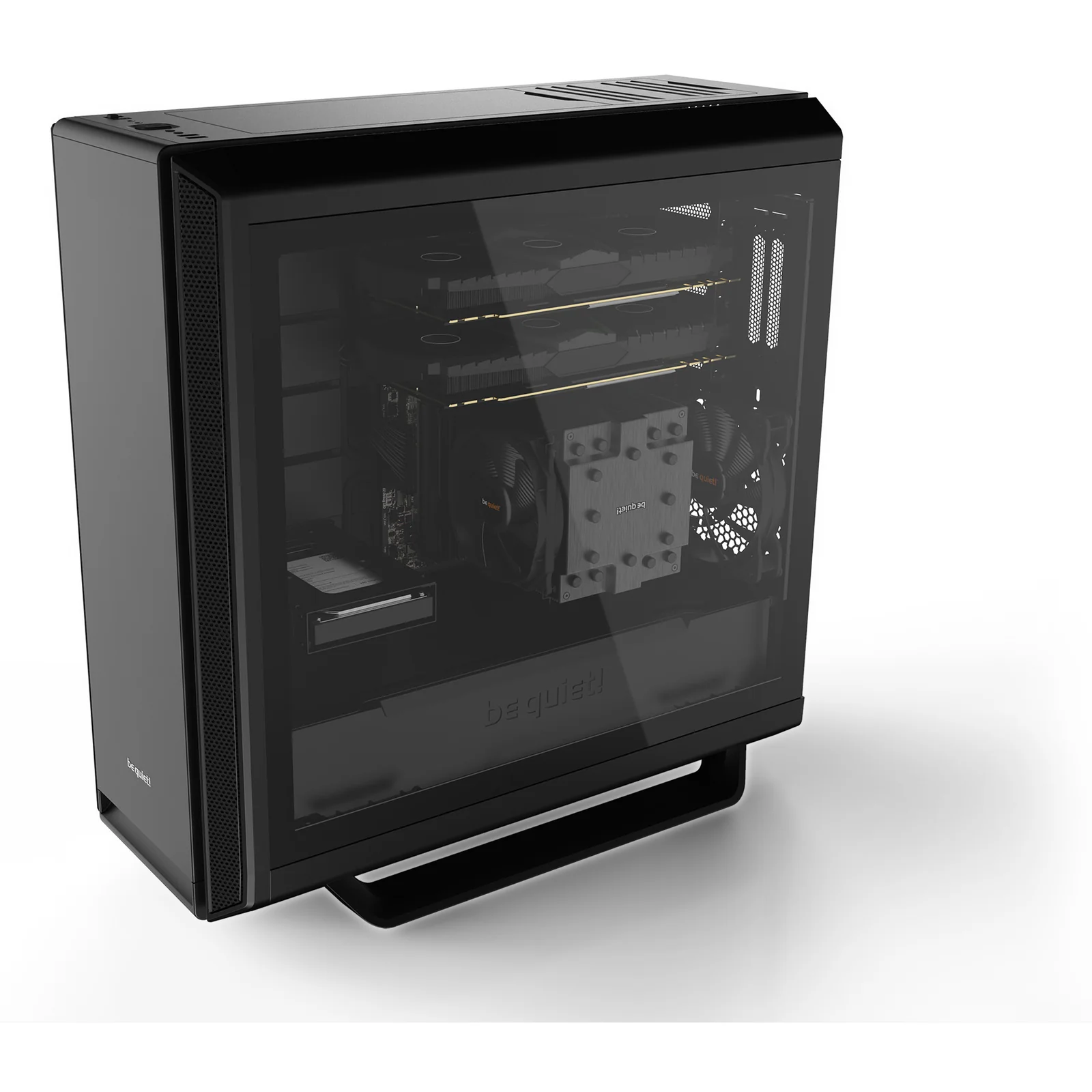 be quiet! Silent Base 802 Noir | Boîtier PC ARGB vitré, Mini ITX / Micro ATX / ATX / E-ATX, 3 ventilateurs Pure Wings 140 mm