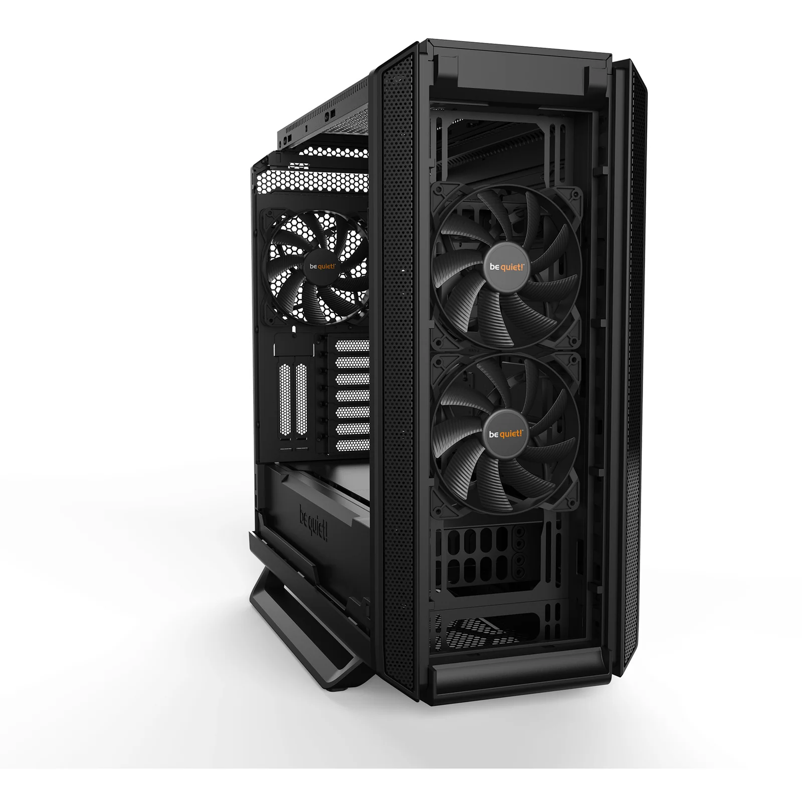 be quiet! Silent Base 802 Noir | Boîtier PC ARGB vitré, Mini ITX / Micro ATX / ATX / E-ATX, 3 ventilateurs Pure Wings 140 mm