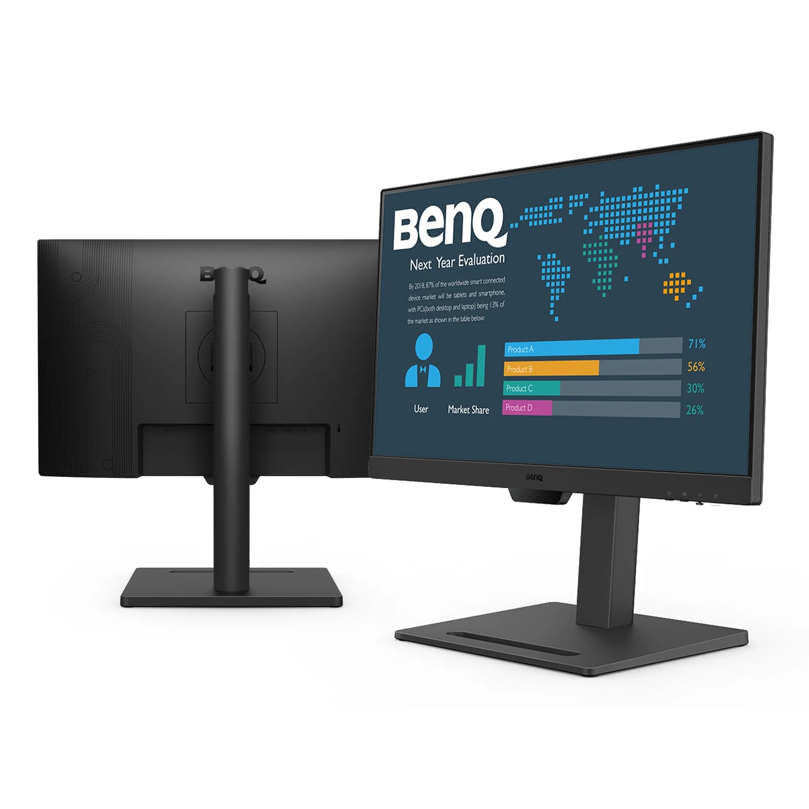 BenQ BL2490T écran plat de PC 60,5 cm (23.8") 1920 x 1080 pixels Full HD Noir