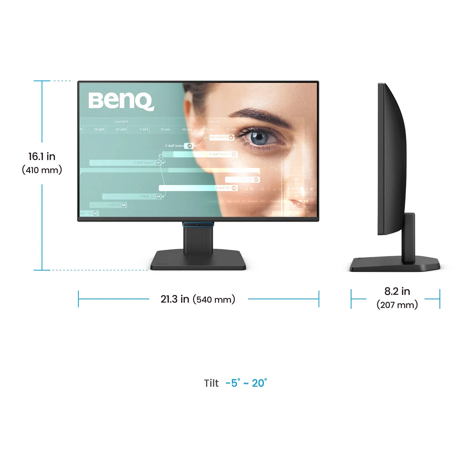 BenQ GW2490C écran plat de PC 60,5 cm (23.8") 1920 x 1080 pixels Full HD Noir