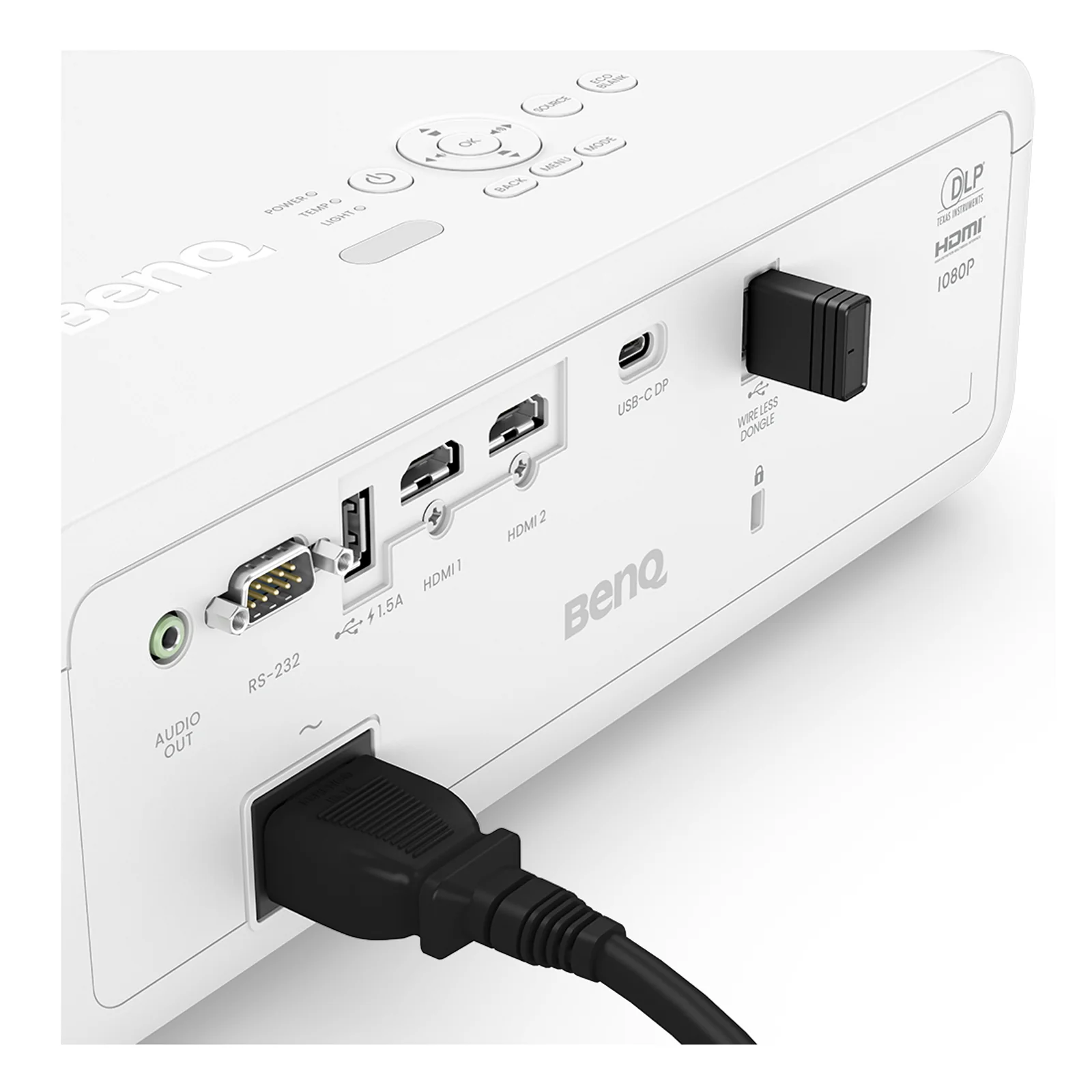 BenQ LH650 Projecteur à focale standard 4000 ANSI lumens DLP 1080p (1920x1080) Compatibilité 3D Noir, Blanc