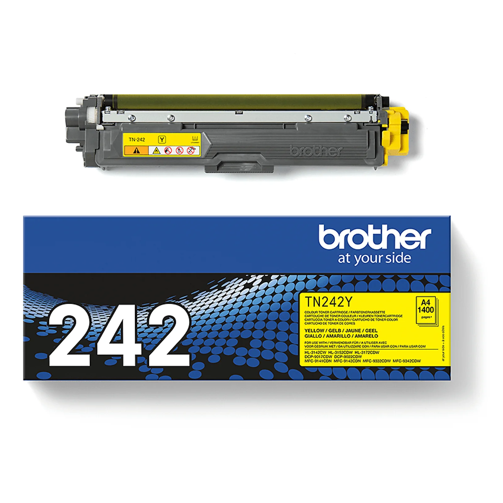 Brother Cartouche de toner TN-242Y originale – Jaune