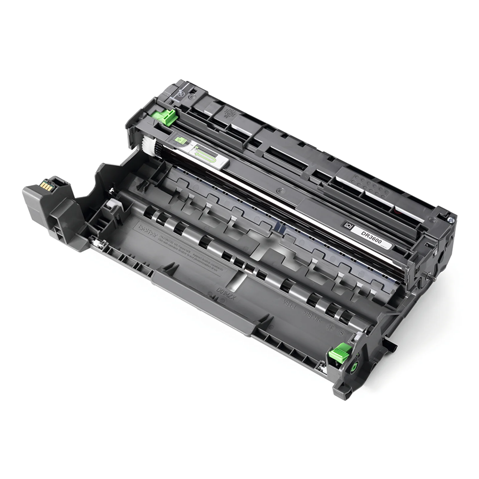 Tambour Brother DR-3400 vu sous un autre angle avec leviers verts