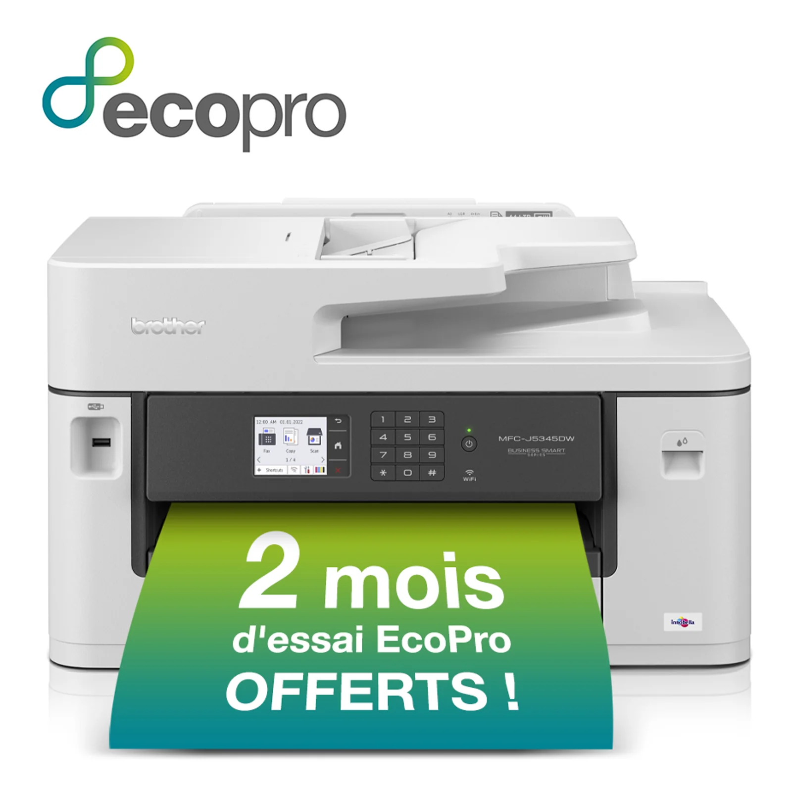 Brother MFC-J5345DW imprimante multifonction Jet d'encre A3 4800 x 1200 DPI 28 ppm Wifi