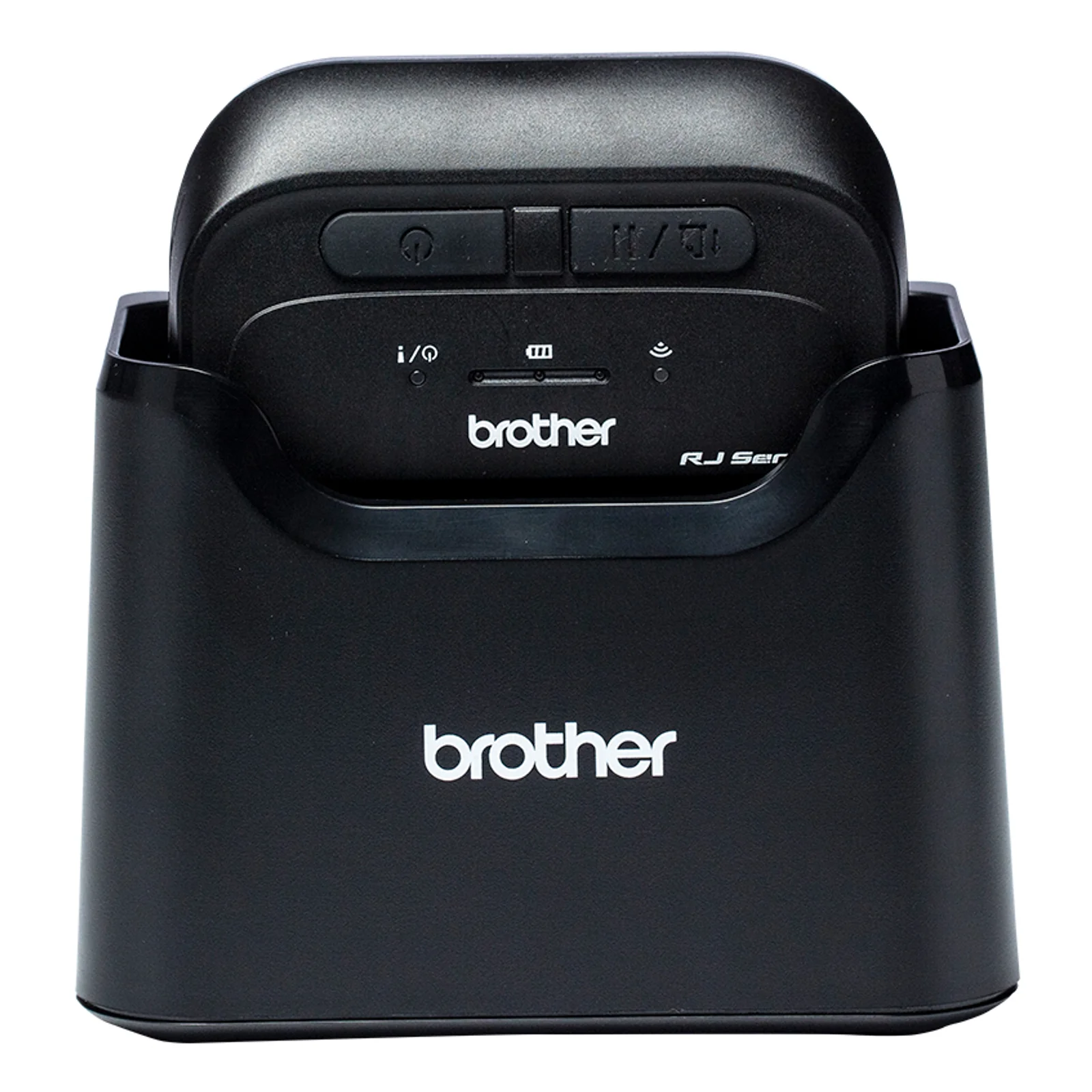 Socle PA-CR-004EU avec imprimante mobile Brother RJ Series posée dans le logement de charge