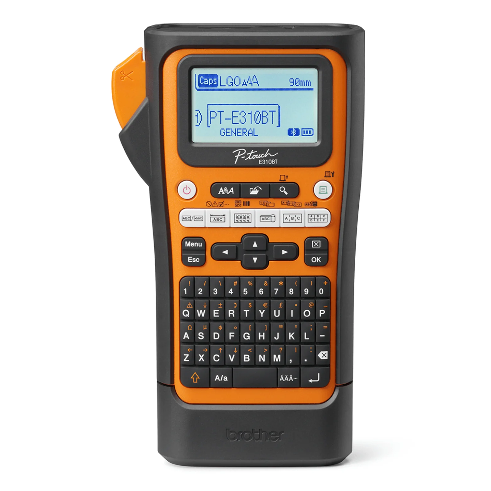 PT-E310BTVP imprimante pour étiquettes Transfert thermique 180 x 180 DPI 20 mm/sec Avec fil &sans fil HSE/TZe Bluetooth QWERTY
