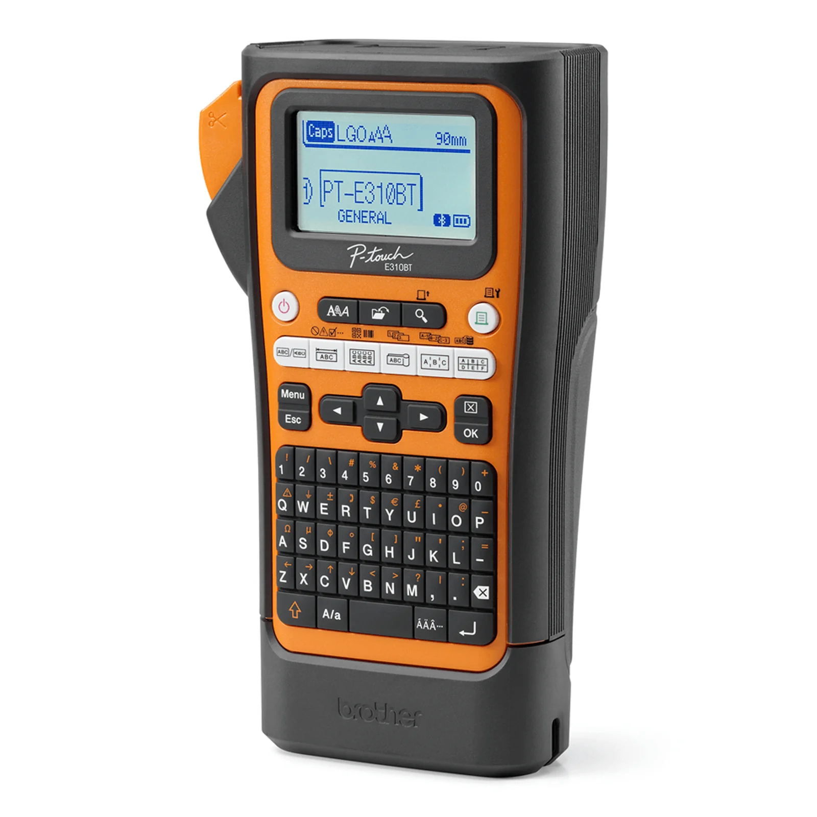 Brother PT-E310BTVP imprimante pour étiquettes Transfert thermique 180 x 180 DPI 20 mm/sec Avec fil &sans fil HSE/TZe Bluetooth QWERTY