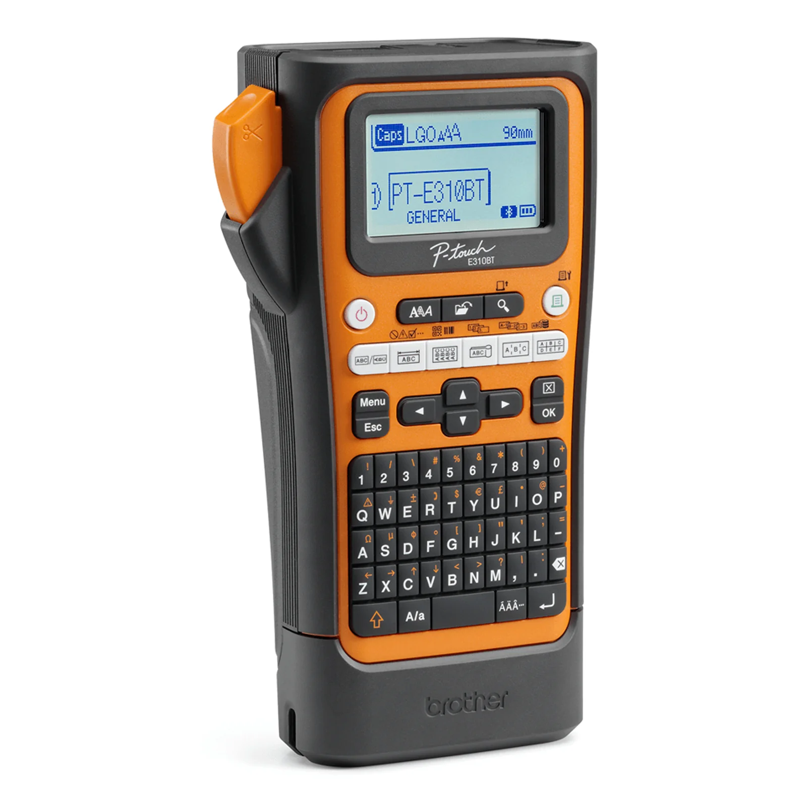 Brother PT-E310BTVP imprimante pour étiquettes Transfert thermique 180 x 180 DPI 20 mm/sec Avec fil &sans fil HSE/TZe Bluetooth QWERTY