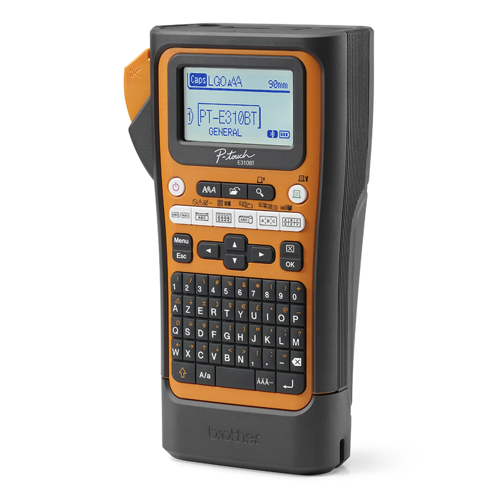 Brother PT-E310BTVP imprimante pour étiquettes Transfert thermique 180 x 180 DPI 20 mm/sec Avec fil &sans fil HSE/TZe Bluetooth QWERTY