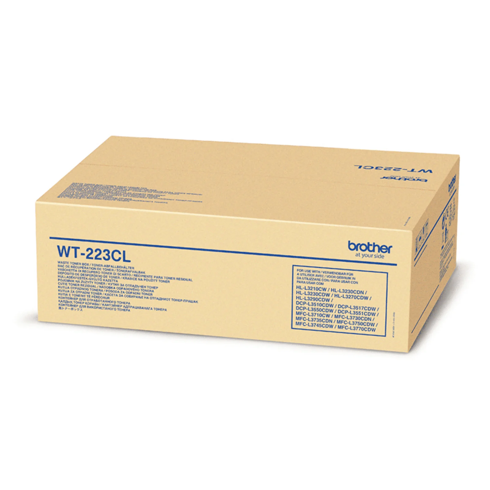 Carton beige Brother WT-223CL listant les modèles HL-L32xx, DCP-L35xx et MFC-L37xx compatibles