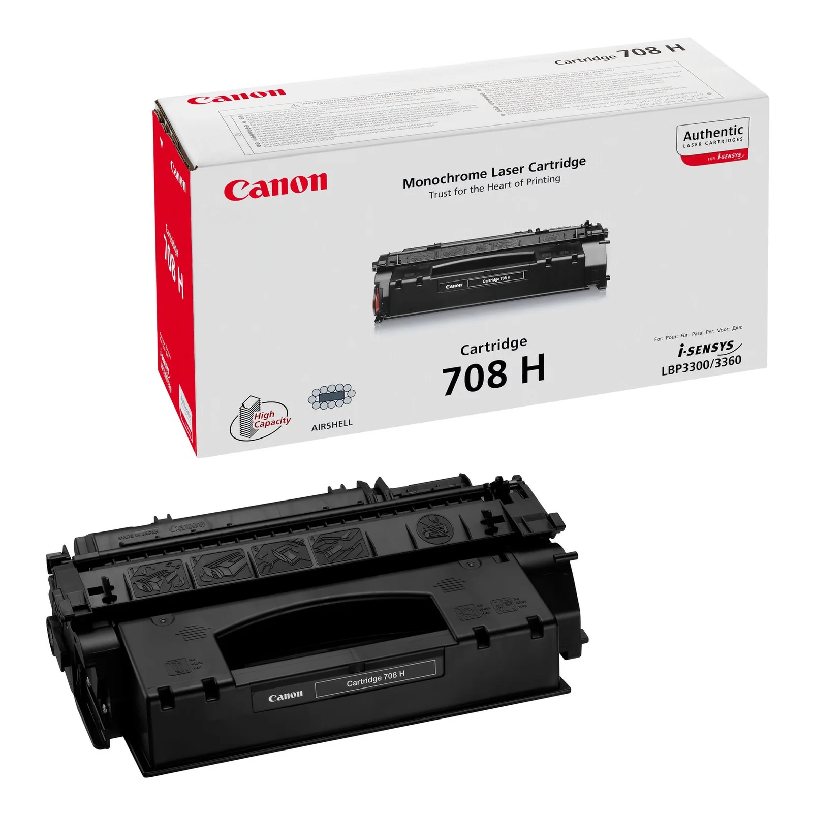 708H cartouche de toner laser noir haute capacité