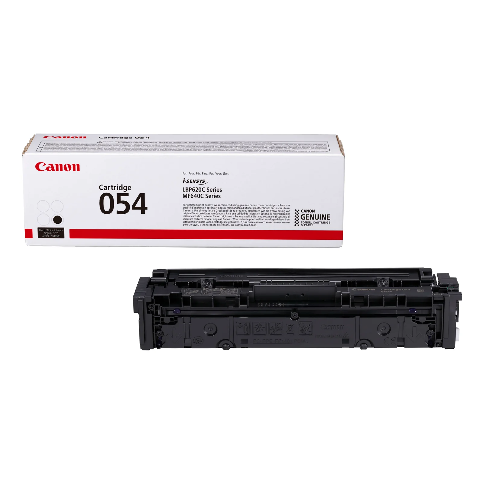 Cartouche de toner 054 noir 1500 pages d'origine constructeur