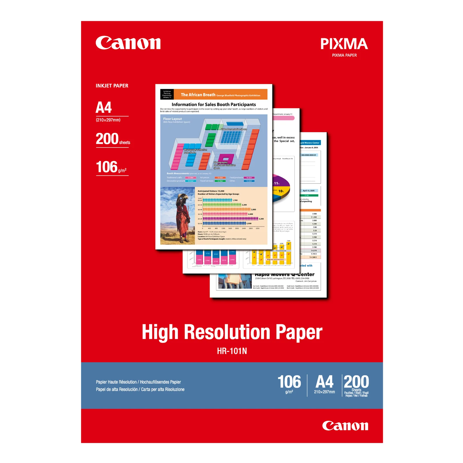 HR-101N papier haute résolution A4 200 feuilles 1033A001