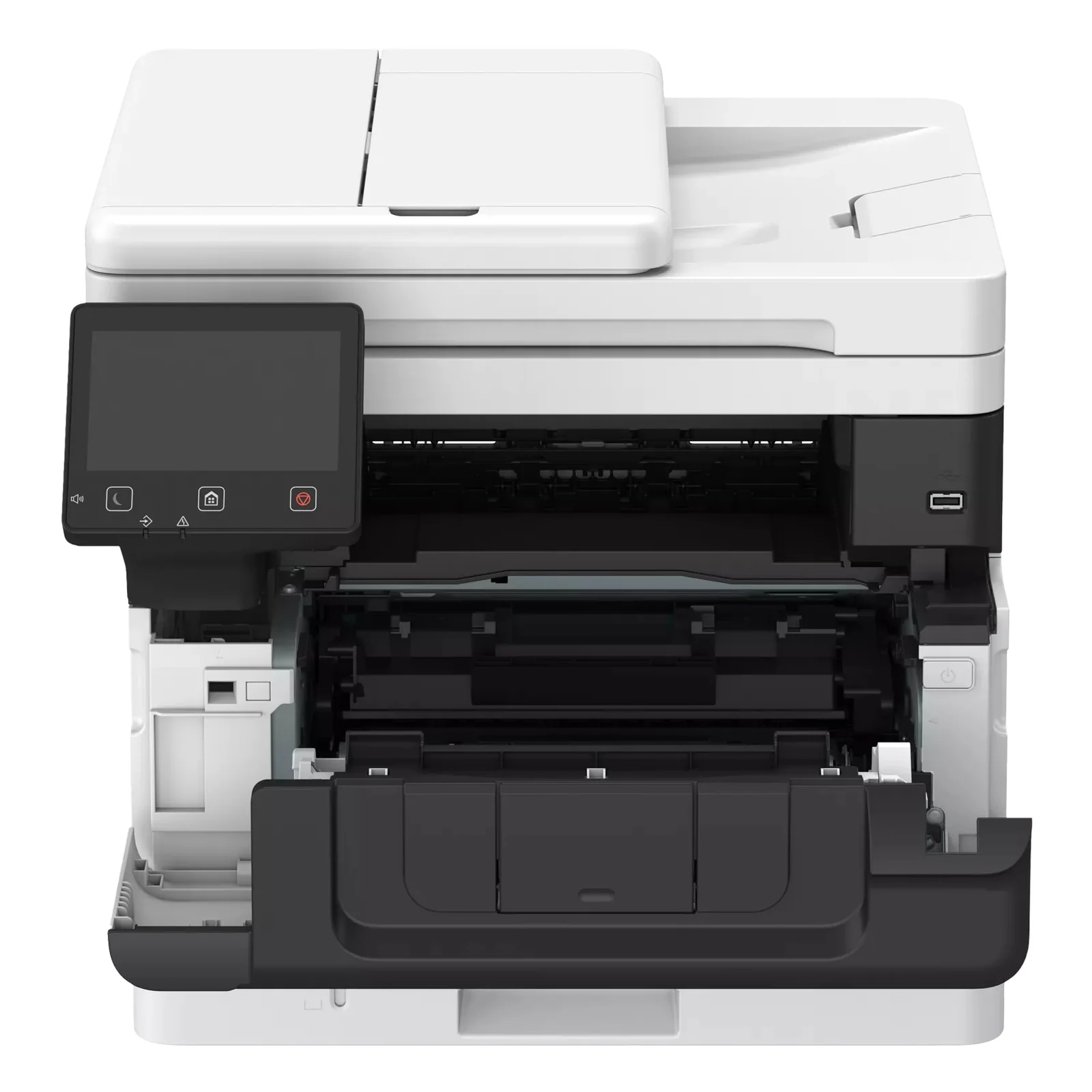 Canon i-SENSYS MF463dw II capot avant ouvert laissant apparaître le tambour et la cartouche de toner