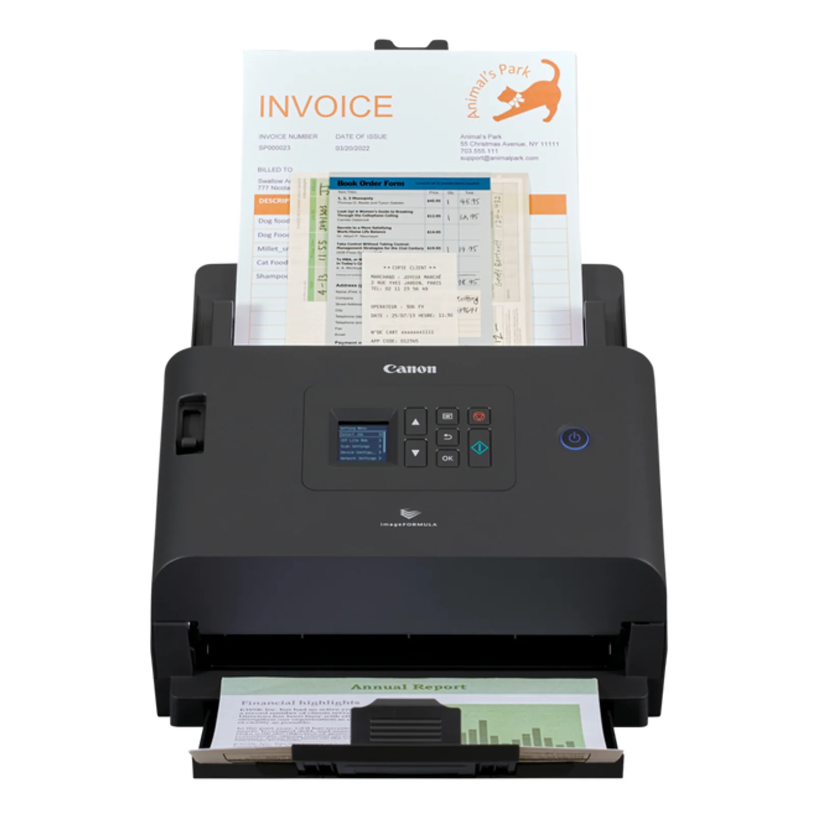 imageFORMULA DR-S250N Alimentation feuille à feuille de scanner 600 x 600 DPI A4 Noir