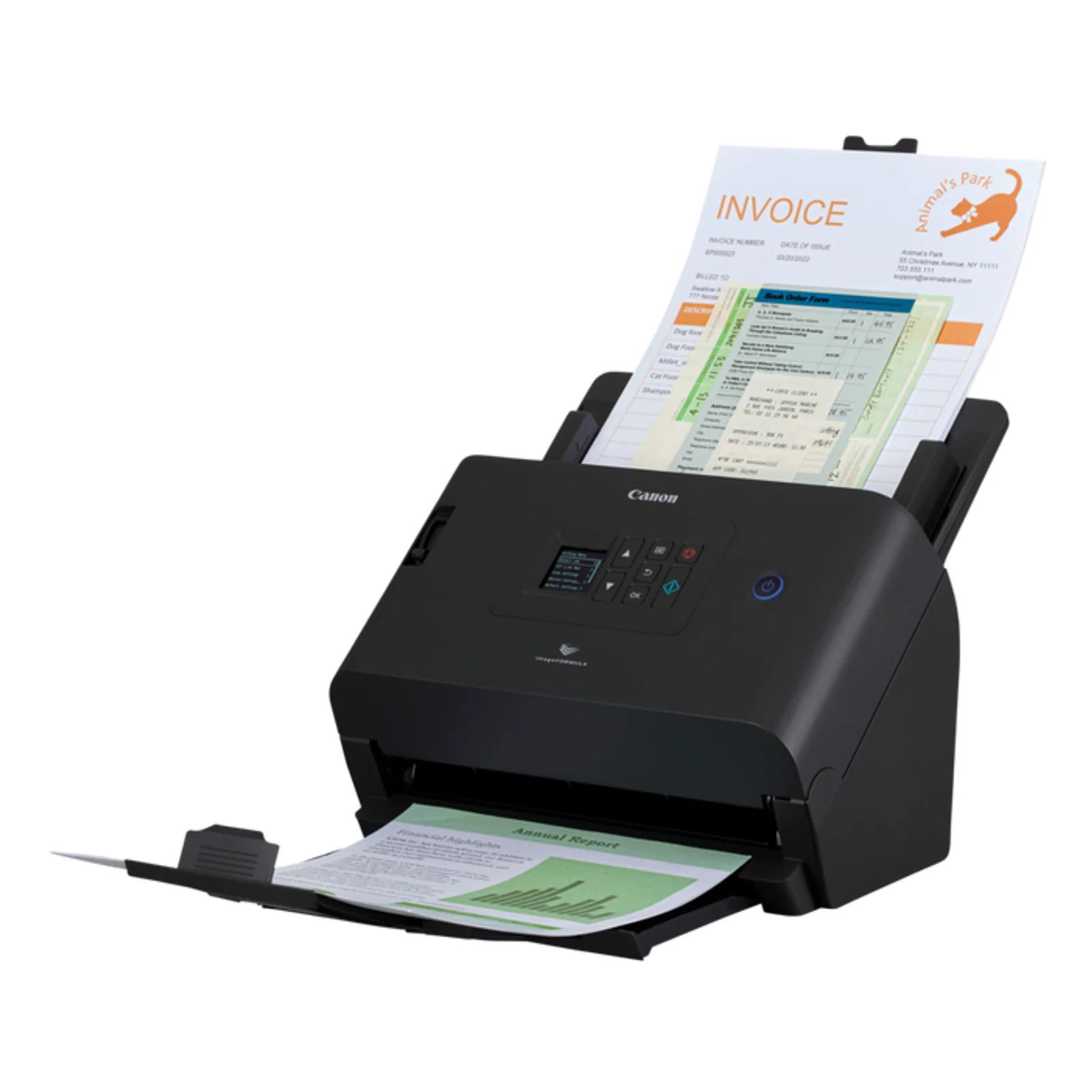 Canon imageFORMULA DR-S250N Alimentation feuille à feuille de scanner 600 x 600 DPI A4 Noir