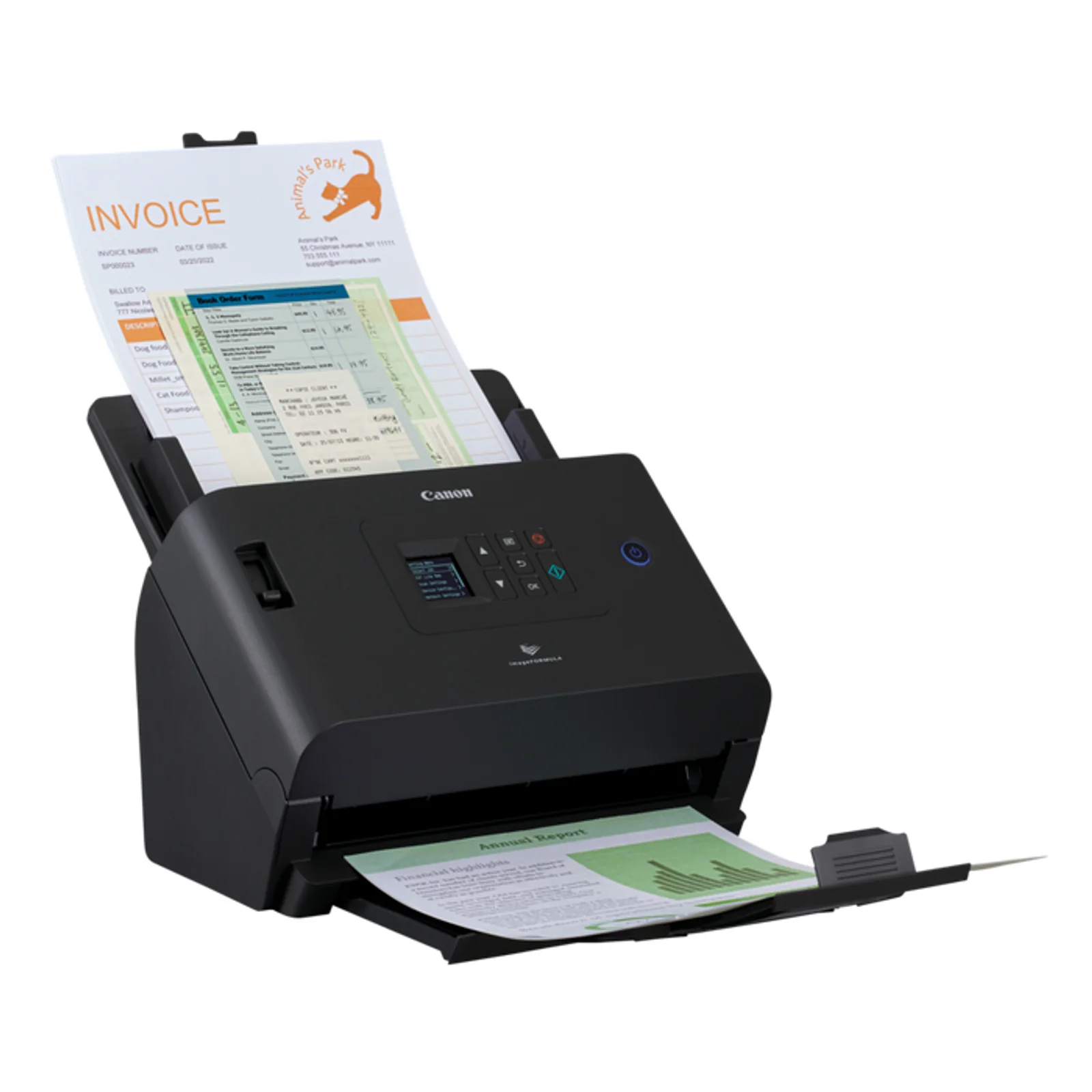 Canon imageFORMULA DR-S250N Alimentation feuille à feuille de scanner 600 x 600 DPI A4 Noir