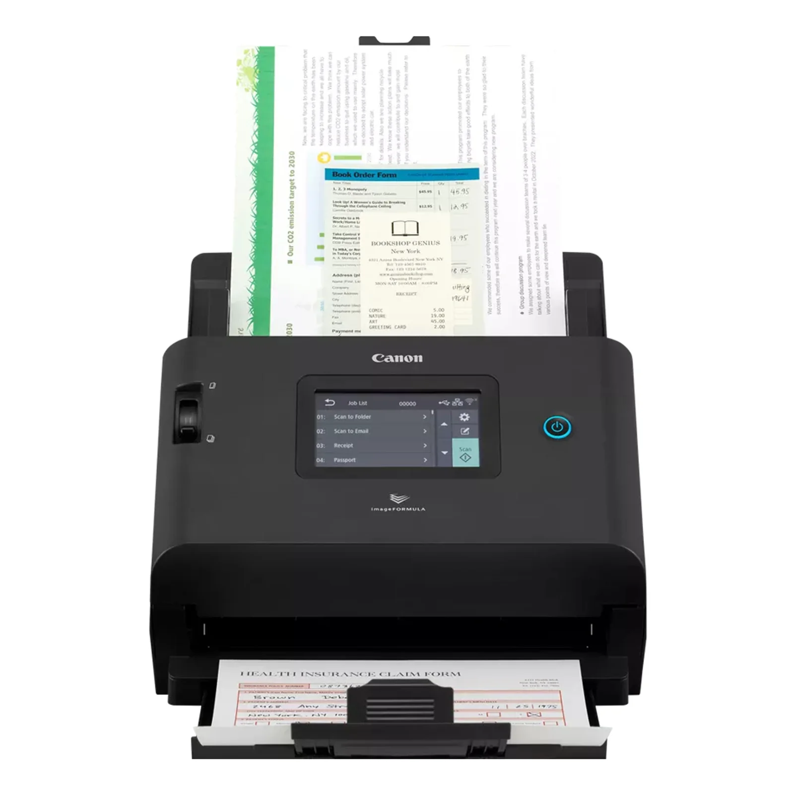 imageFORMULA DR-S350NW scanner ADF A4 réseau Wi-Fi