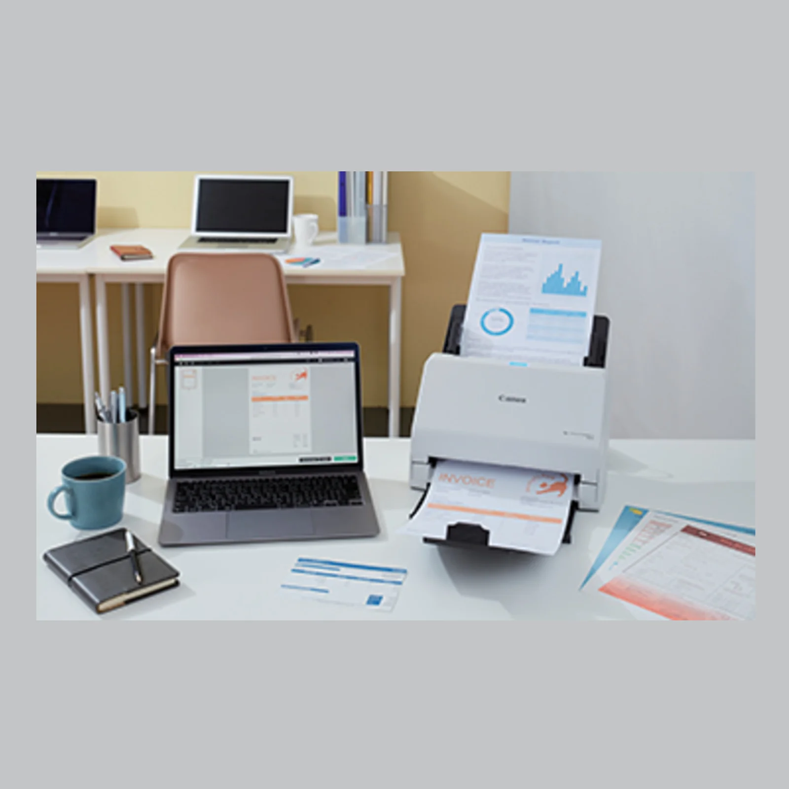 Canon imageFORMULA R30 Chargeur automatique de documents + Scanner à feuille 600 x 600 DPI A4 Blanc