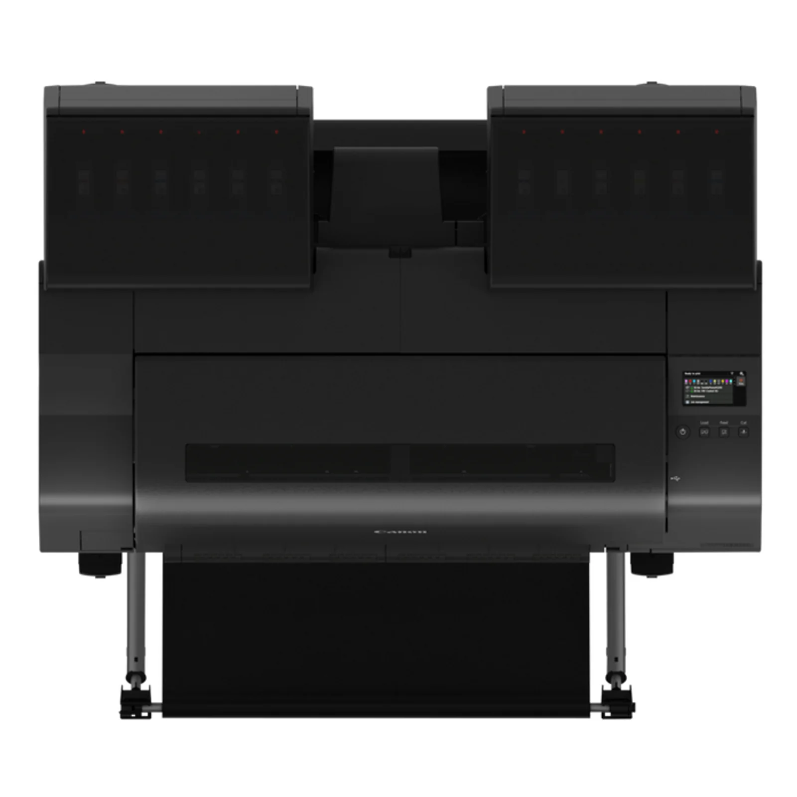 Canon PRO-2600 vu de dessus avec deux compartiments d'encres de 6 cartouches chacun