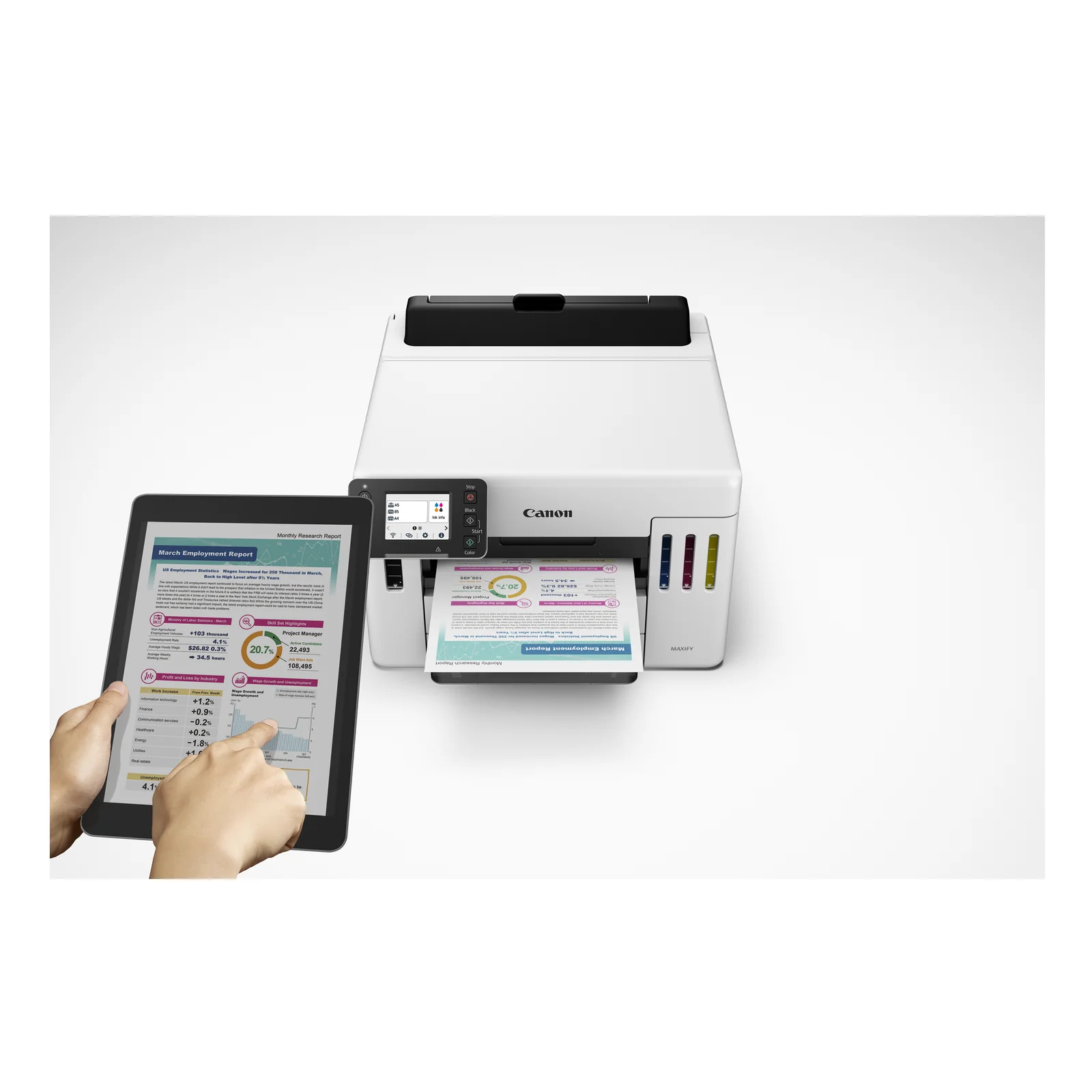 Canon MAXIFY GX5550 imprimante jets d'encres Couleur 600 x 1200 DPI A4 Wifi