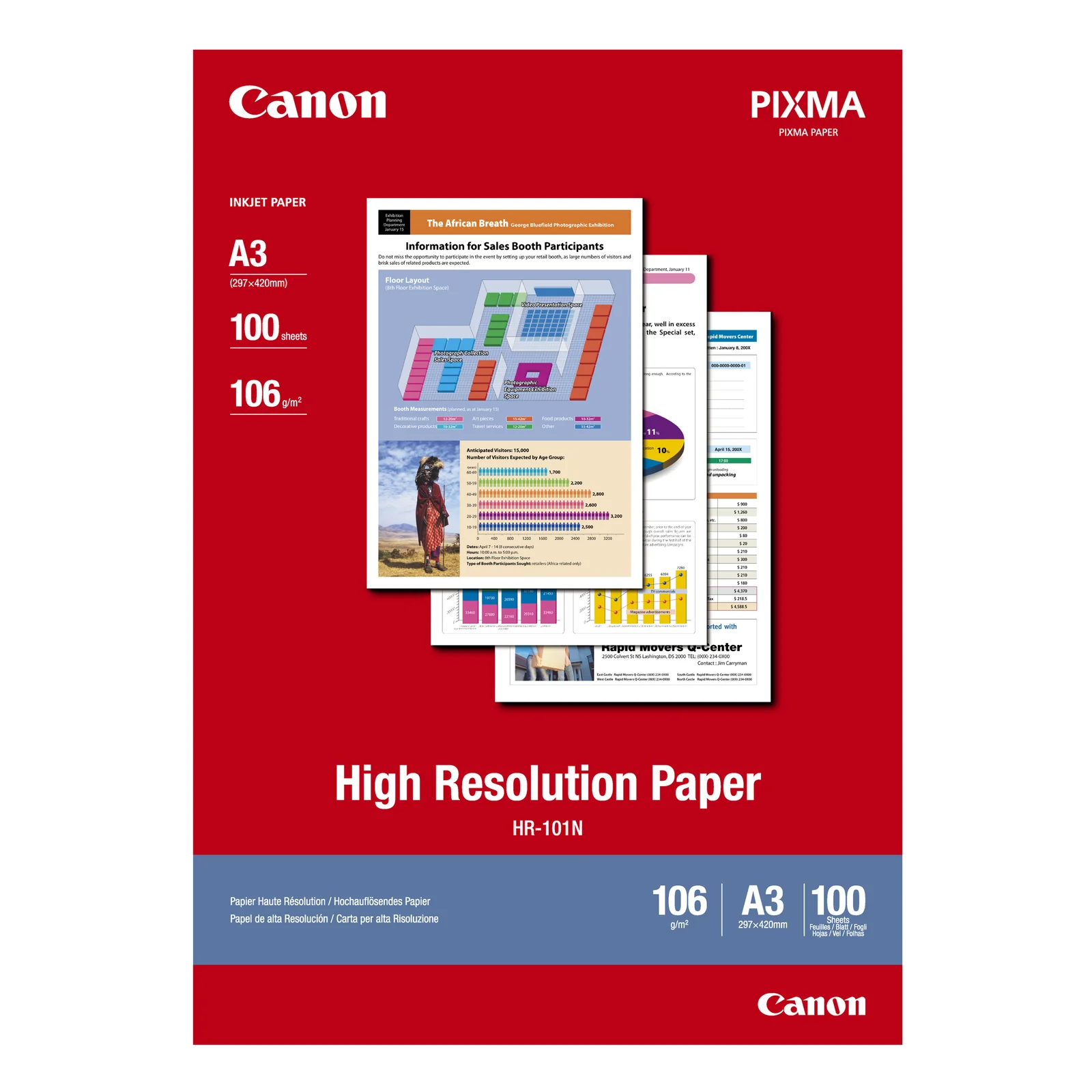 Papier haute résolution A3 HR-101N 100 feuilles