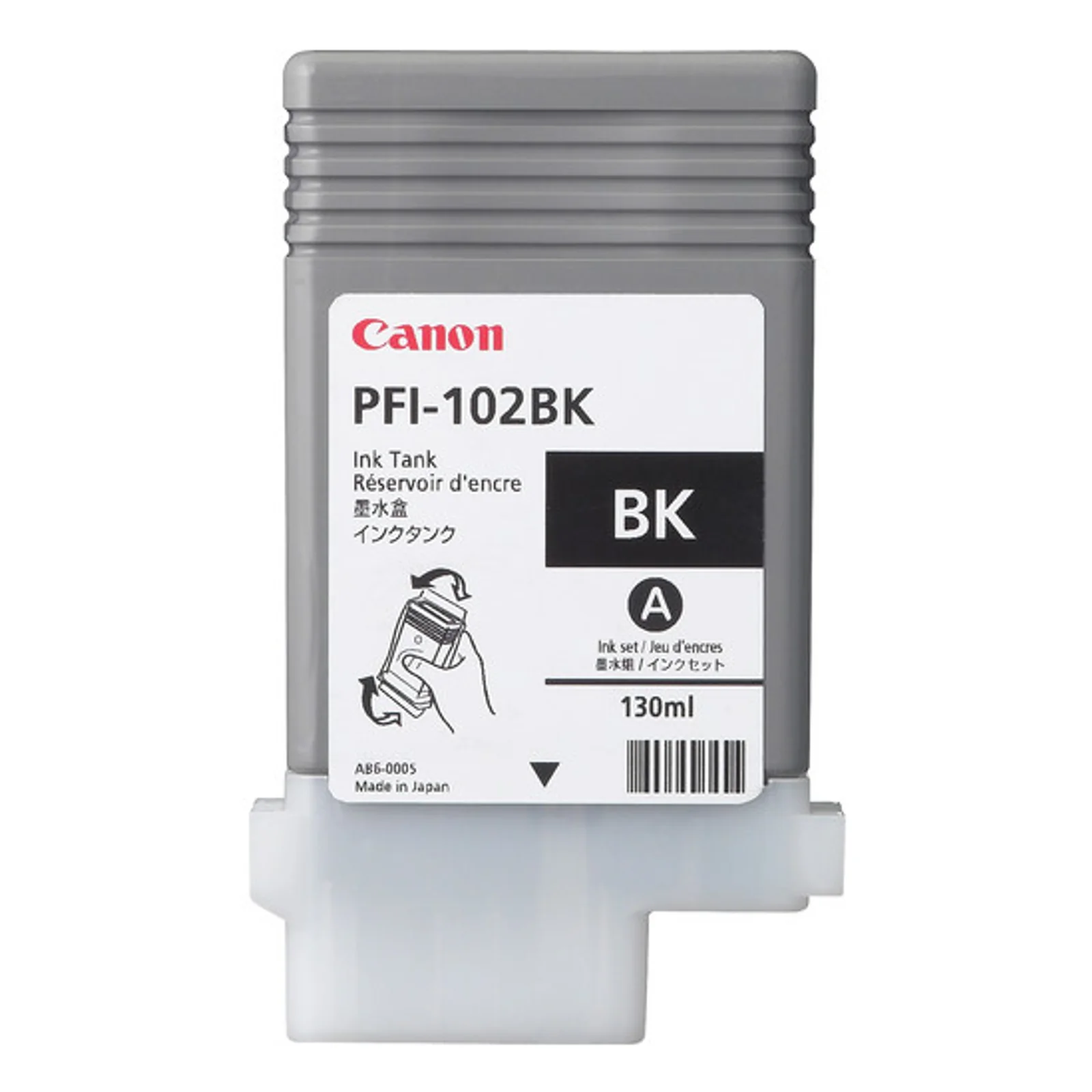 PFI-102BK réservoir d'encre noir 130 ml original