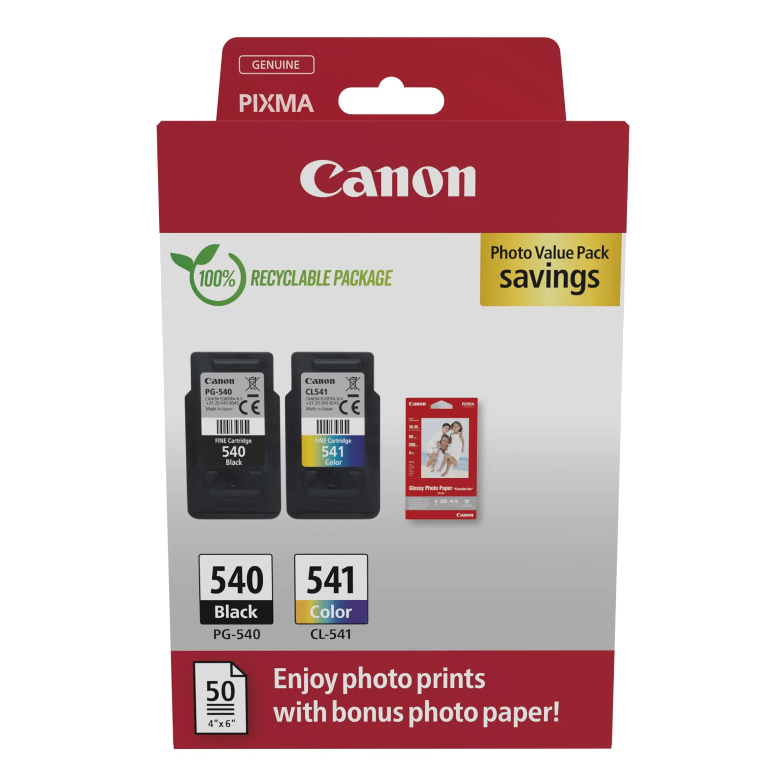 PG-540 CL-541 Photo Value Pack 2 cartouches