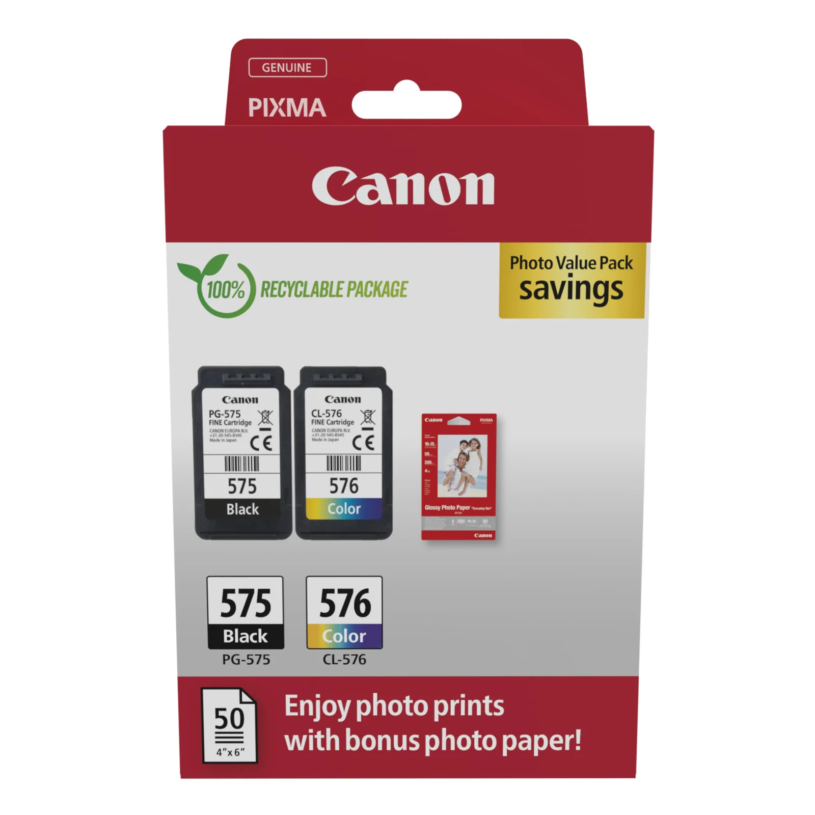 PG-575 CL-576 Photo Value Pack 2 cartouches