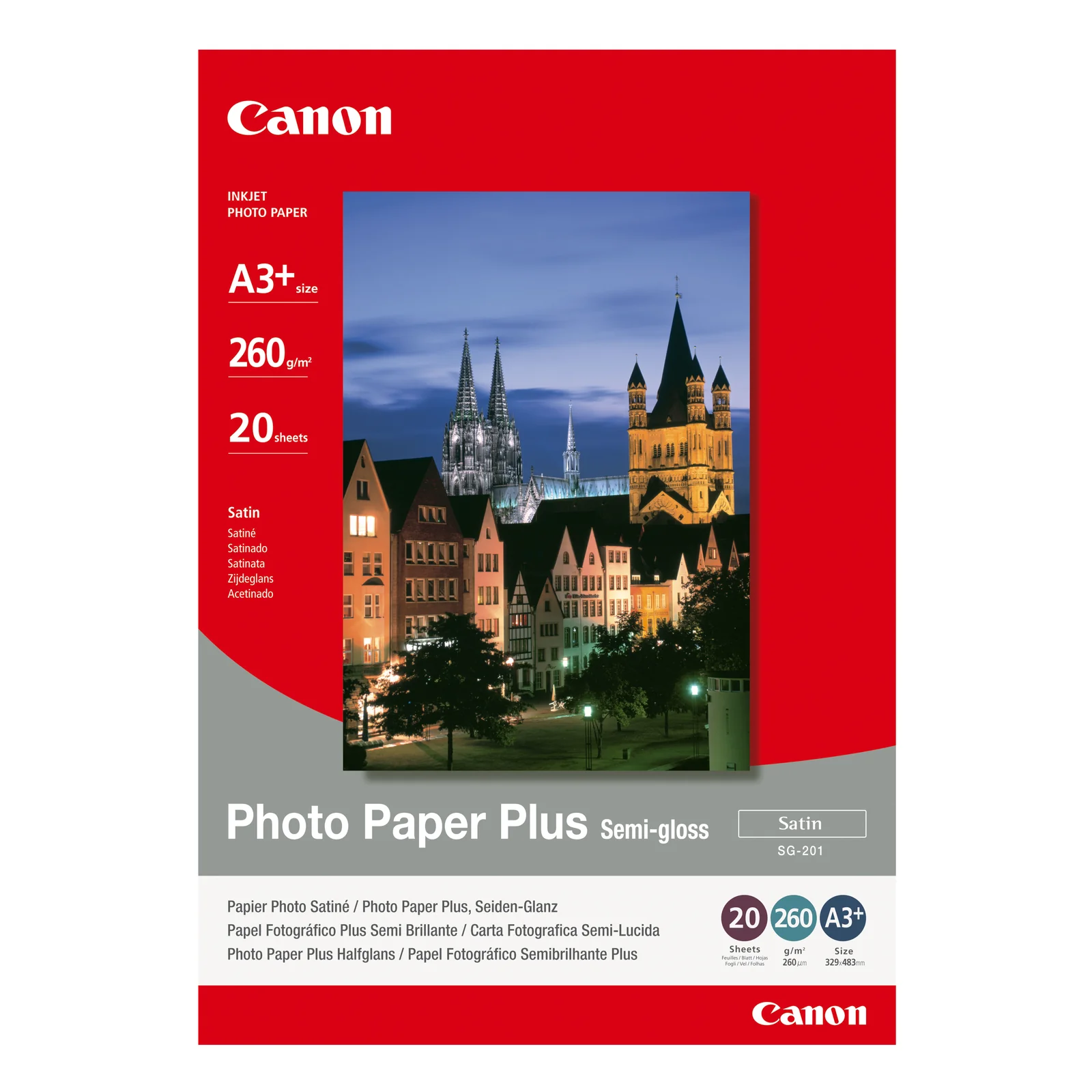 Photo Paper Plus SG-201 satiné A3+ 20 feuilles