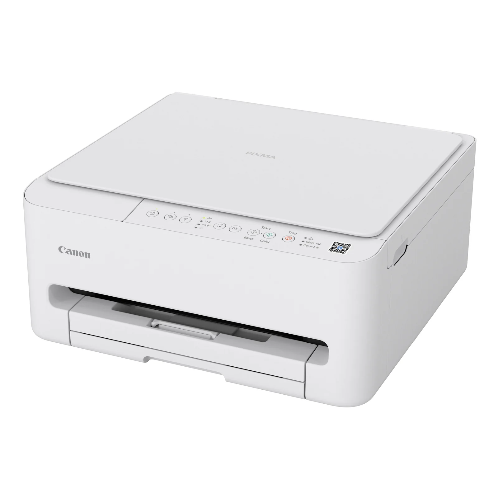 Canon PIXMA TS4150i en vue trois quarts droite, scanner à plat fermé