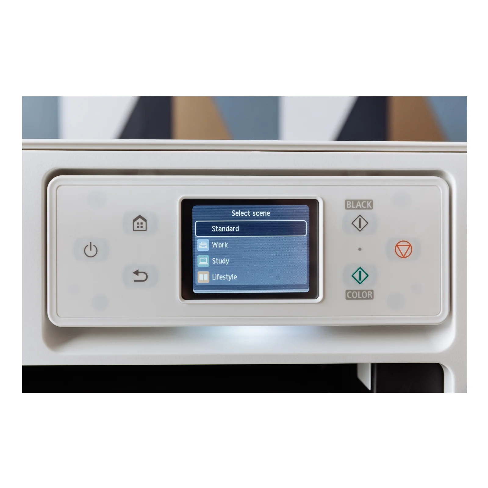 PIXMA TS7650i blanche capot relevé visible support de cartouches FINE
