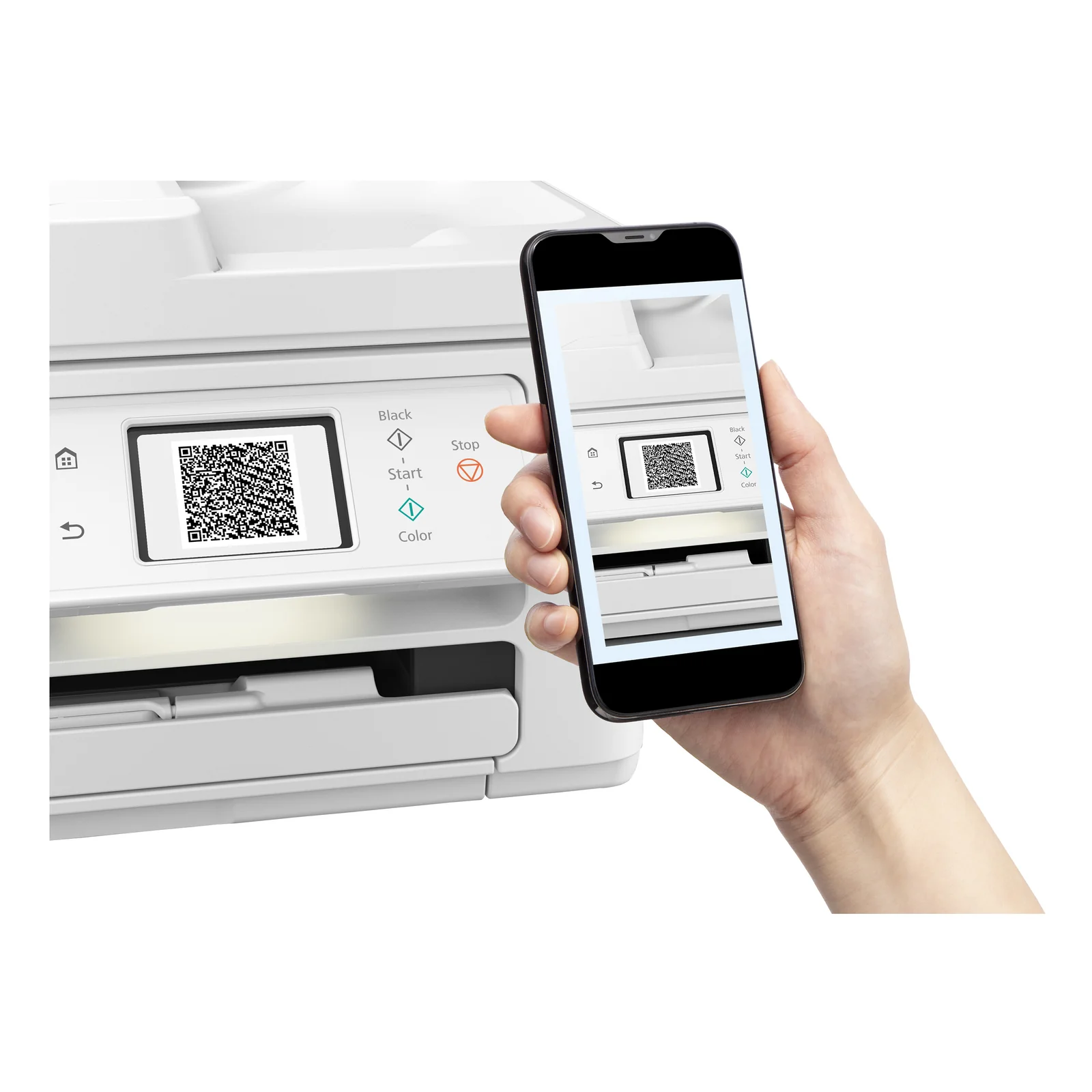 Imprimante Canon PIXMA TS7750i avec smartphone et application Canon PRINT