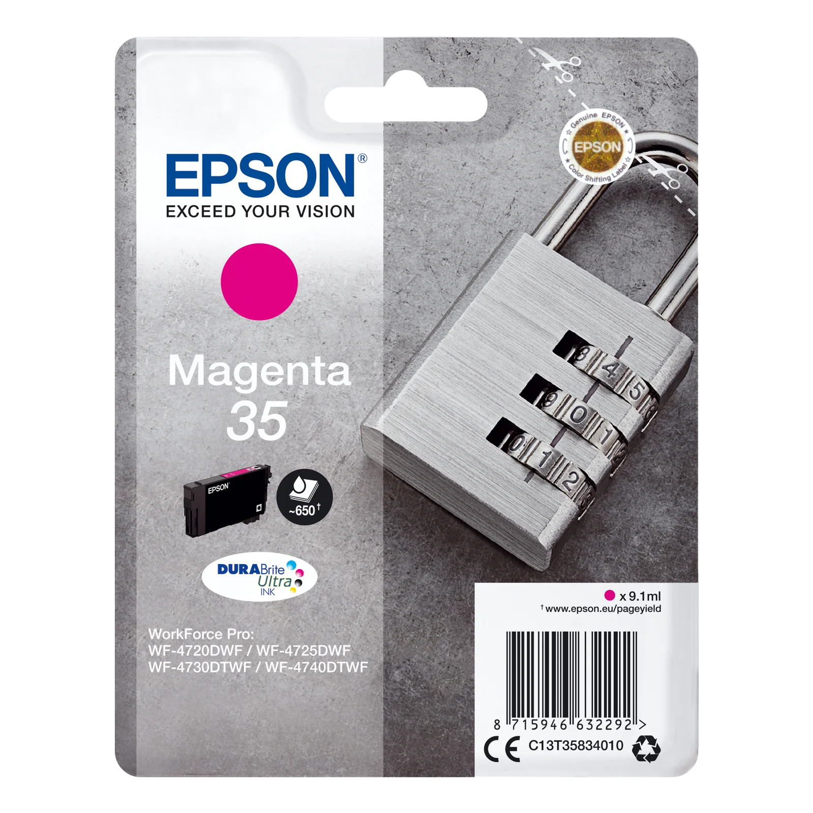 Cartouche Epson 35 magenta DURABrite Ultra T3583 9,1 ml