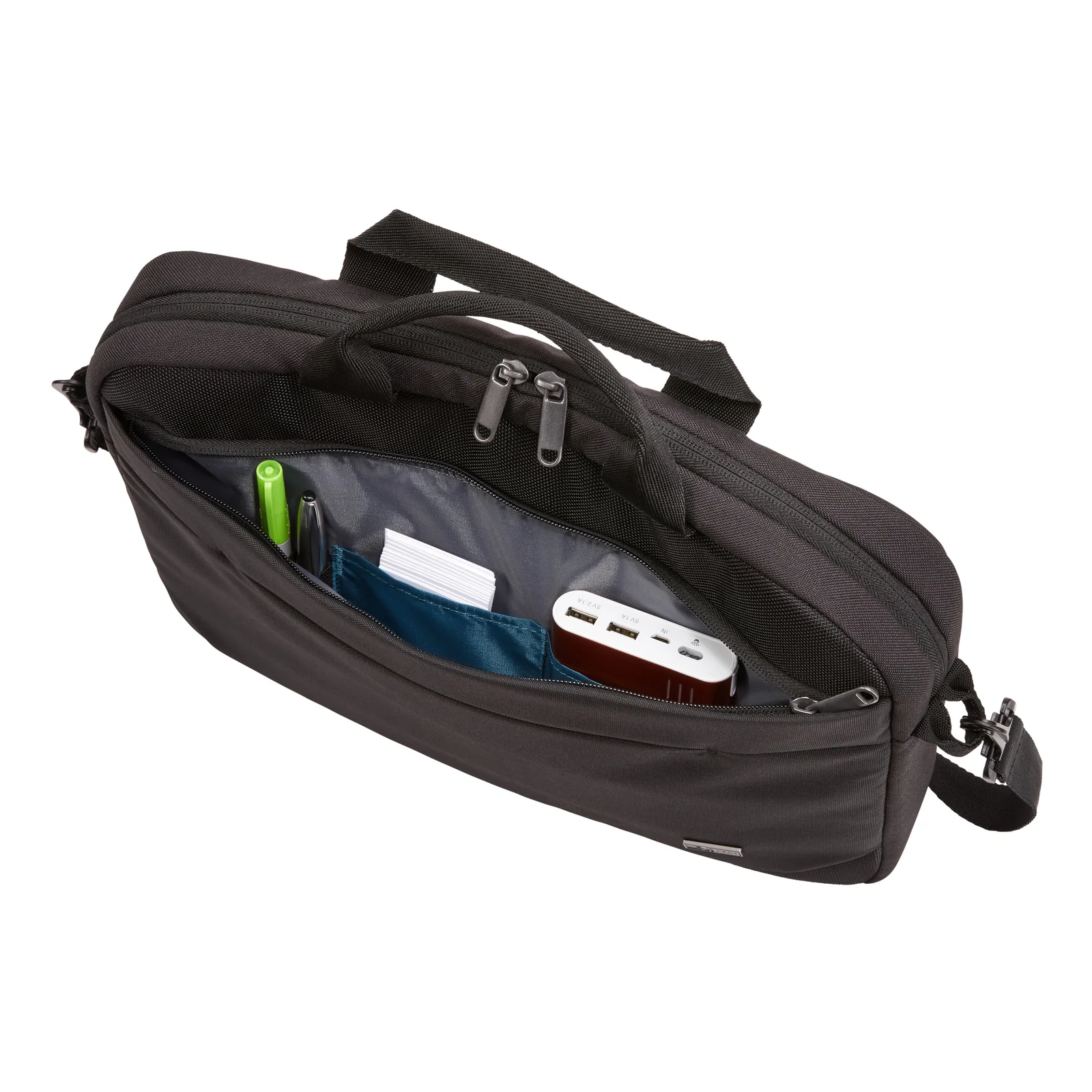 Case Logic Advantage ADVA-114 Black 35,6 cm (14") Sac Messenger Noir