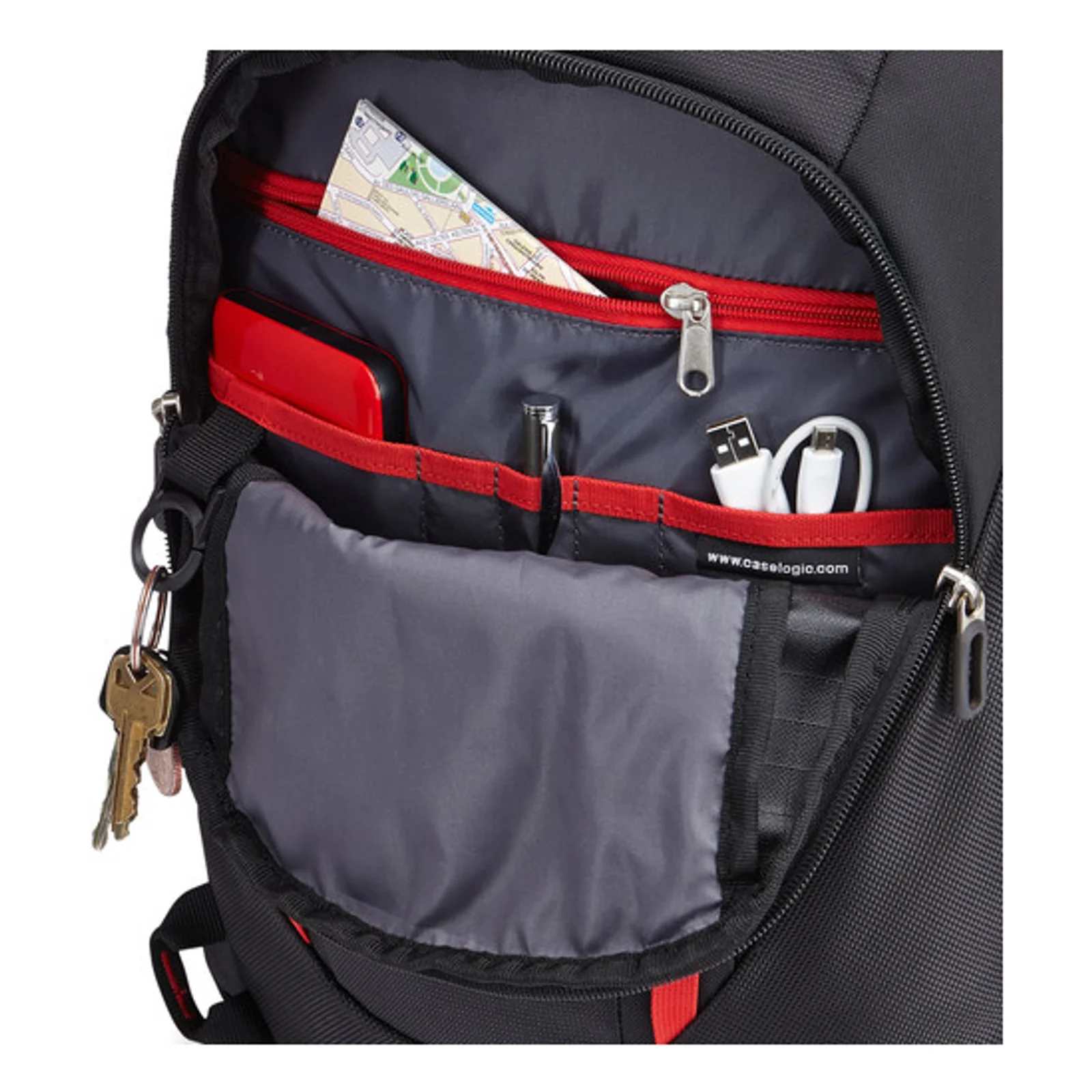 Case Logic Evolution BPEB-115 Black 39,6 cm (15.6") Étui sac à dos Noir