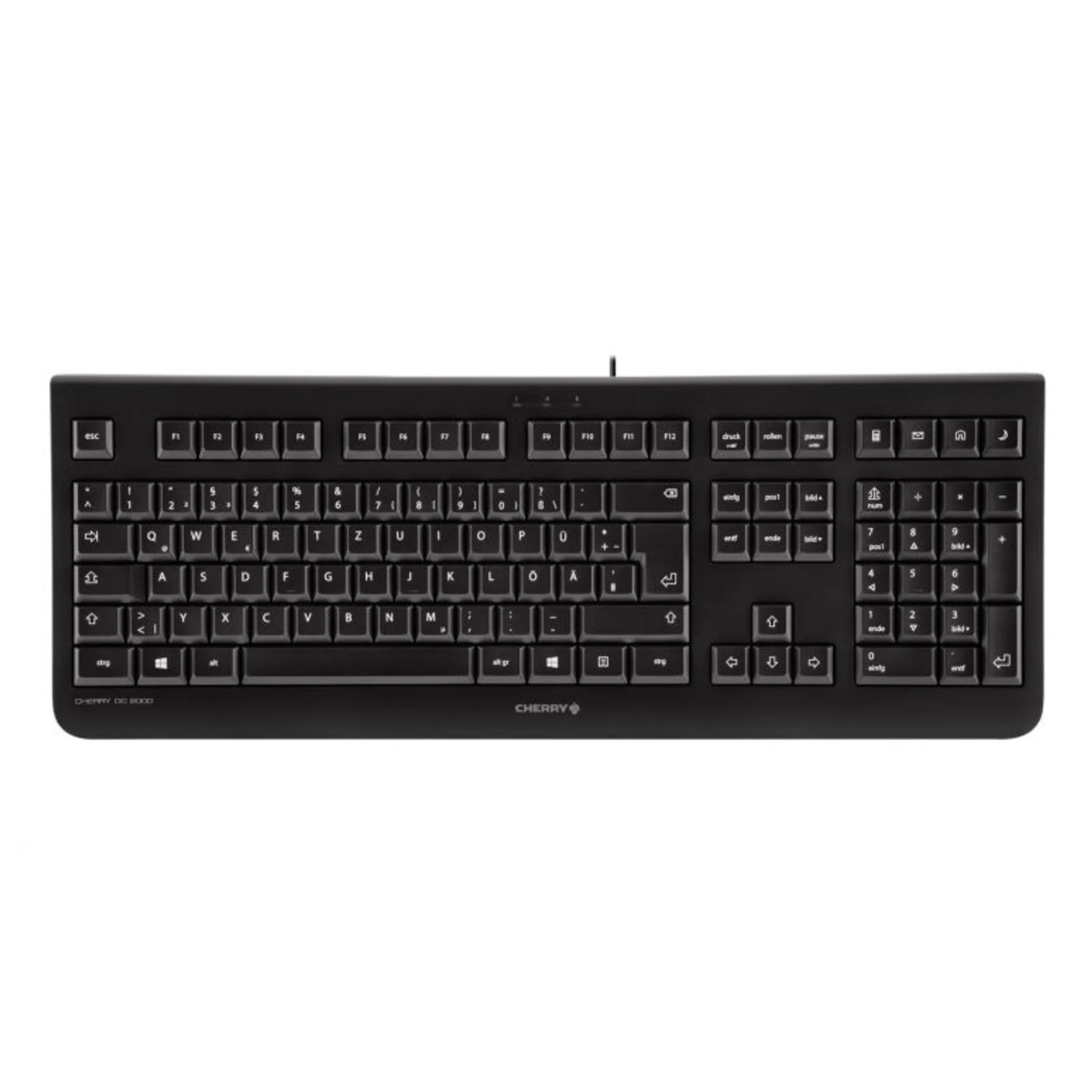 CHERRY DC 2000 clavier Souris incluse Universel USB QWERTZ Tchèque Noir