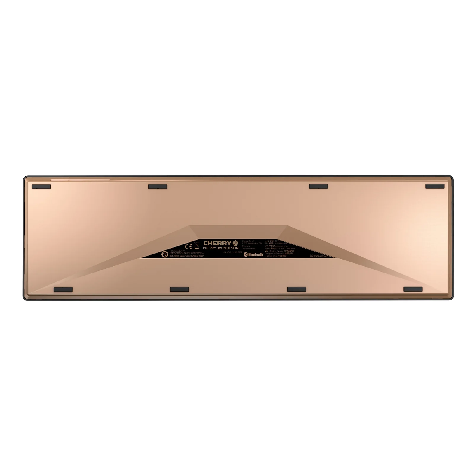 CHERRY DW 9100 SLIM clavier Souris incluse Universel RF sans fil + Bluetooth QWERTZ Suisse Noir