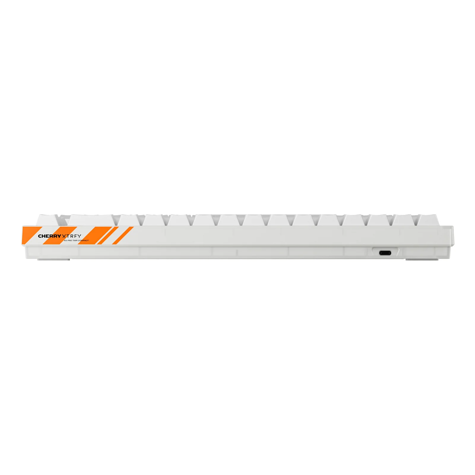 CHERRY K5 PRO TMR COMPACT clavier Gaming USB AZERTY Français Orange, Blanc