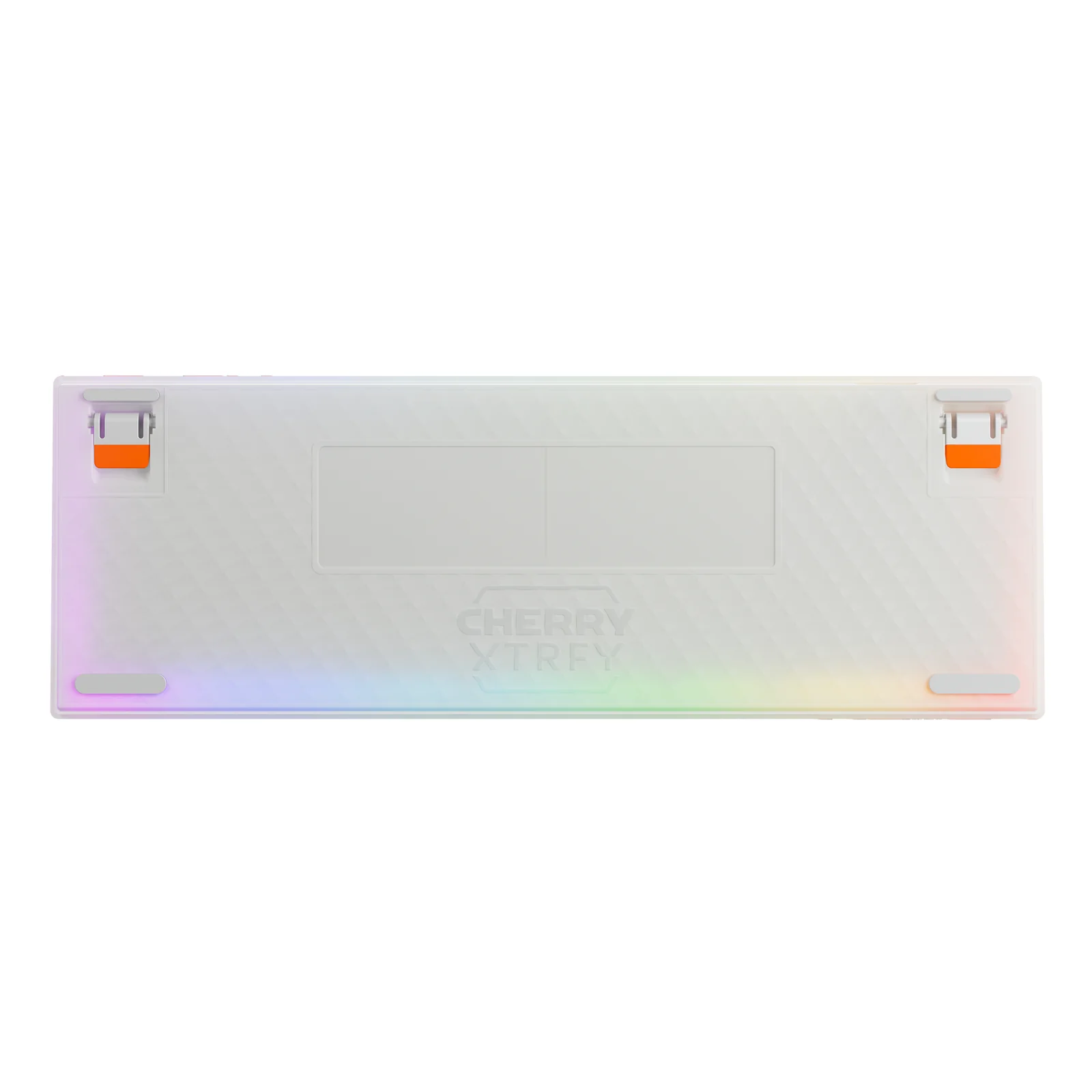 CHERRY K5 PRO TMR COMPACT clavier Gaming USB AZERTY Français Orange, Blanc